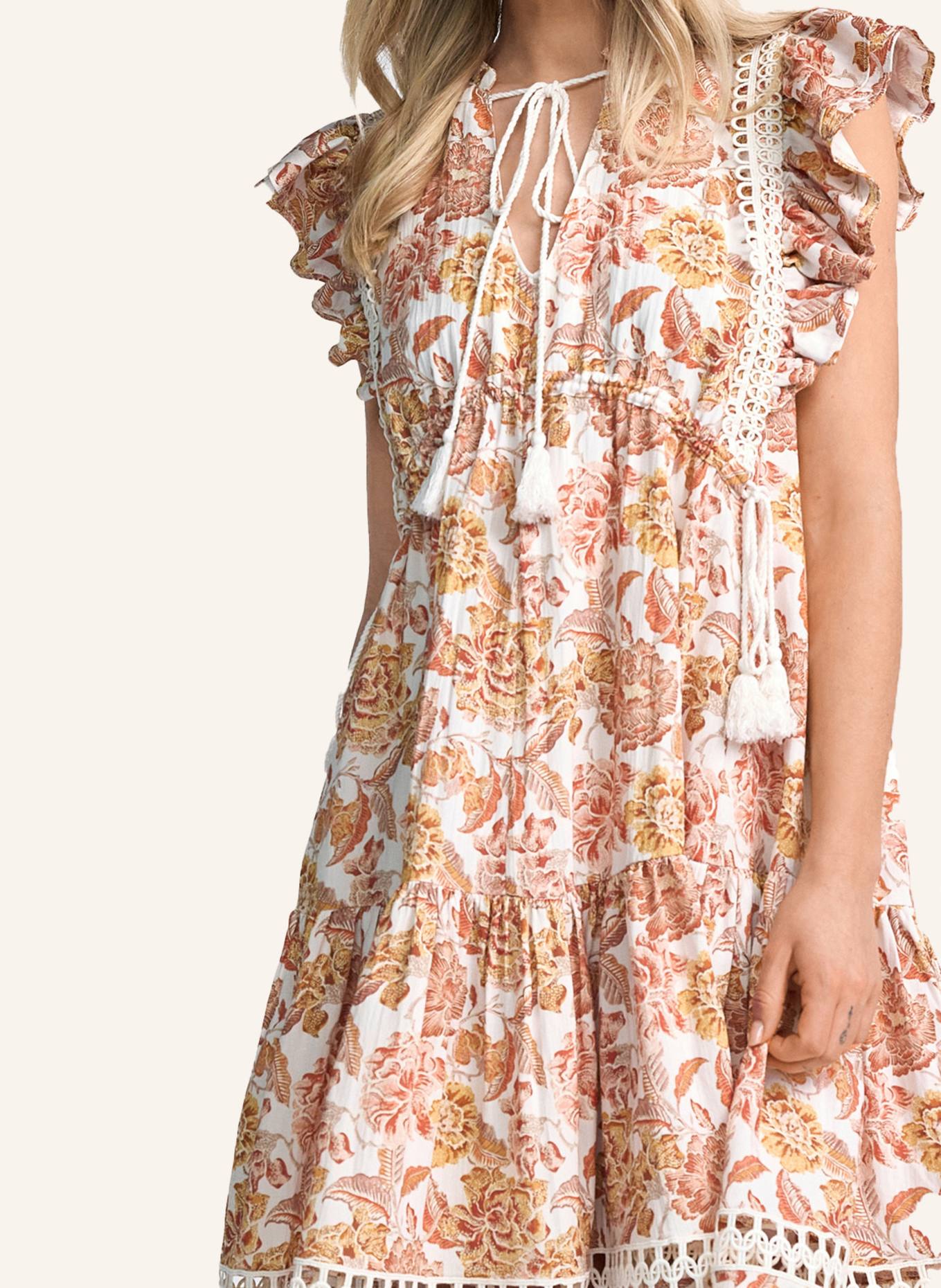 CLAIRE LUISE Florales Freizeitkleid: BEIGE