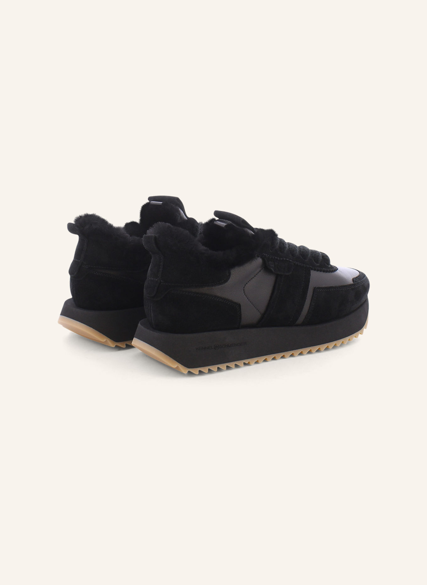 KENNEL & SCHMENGER Sneaker FLASH: SCHWARZ