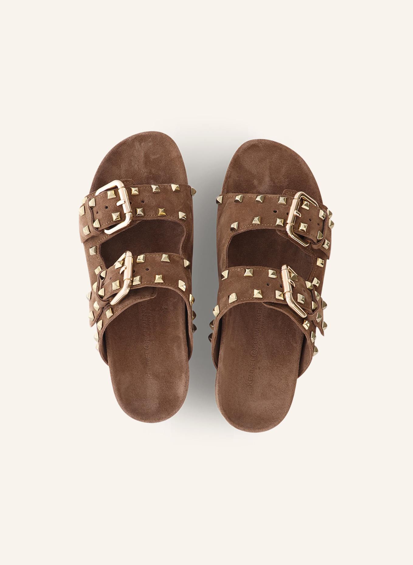 KENNEL & SCHMENGER Pantolette LOVE: HELLBRAUN