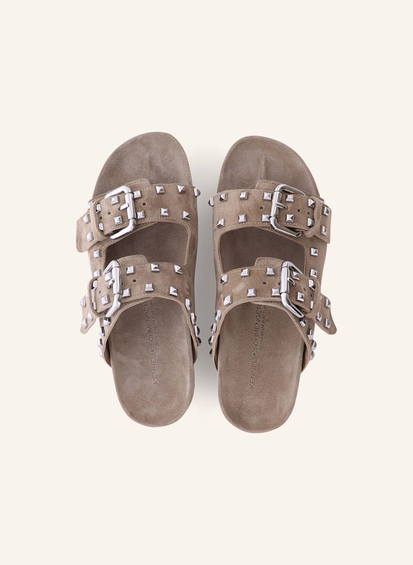 KENNEL & SCHMENGER Pantolette LOVE: HELLBRAUN