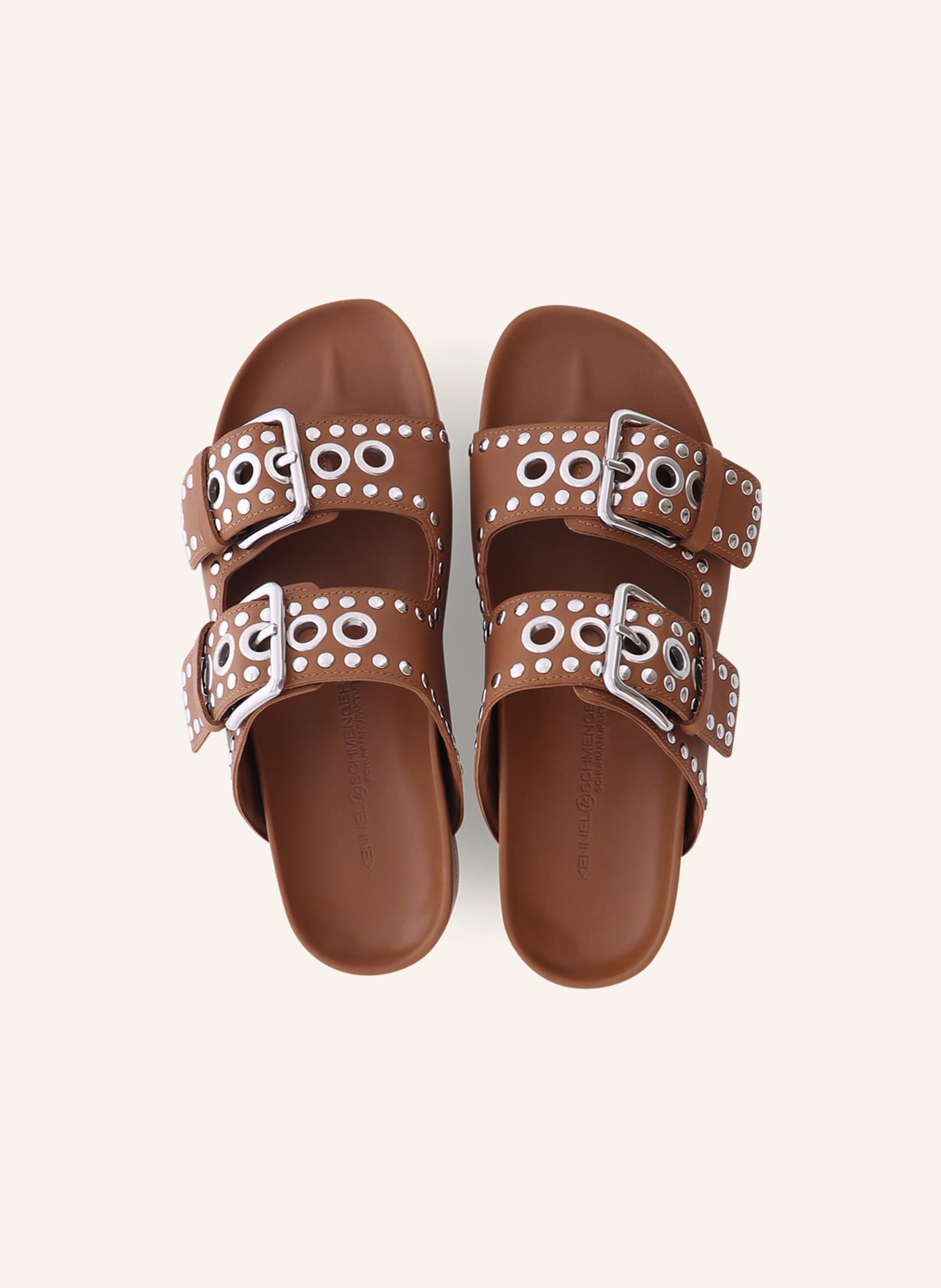 KENNEL & SCHMENGER Pantolette LOVE: COGNAC