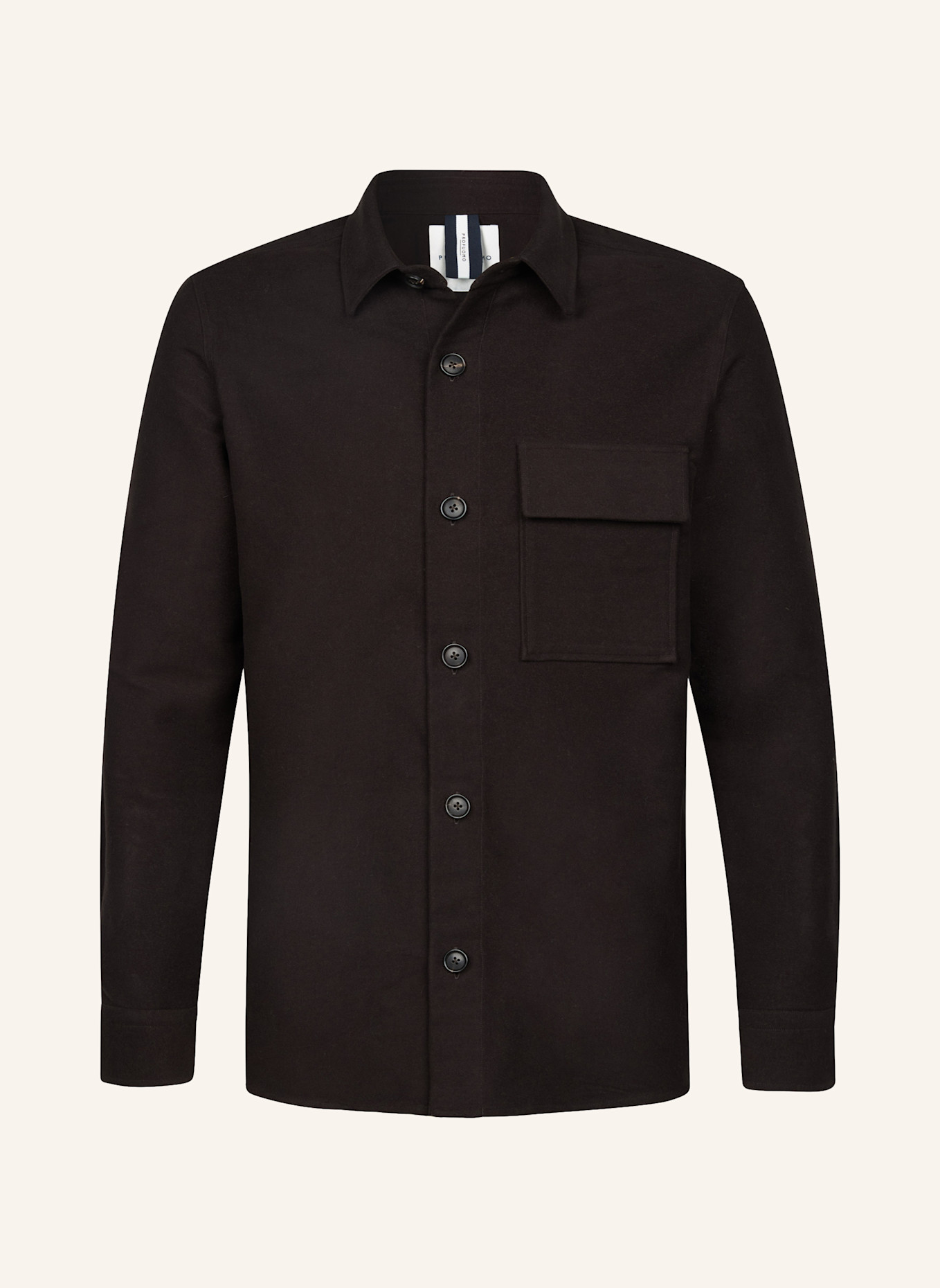 PROFUOMO Herren Overshirt: DUNKELBRAUN