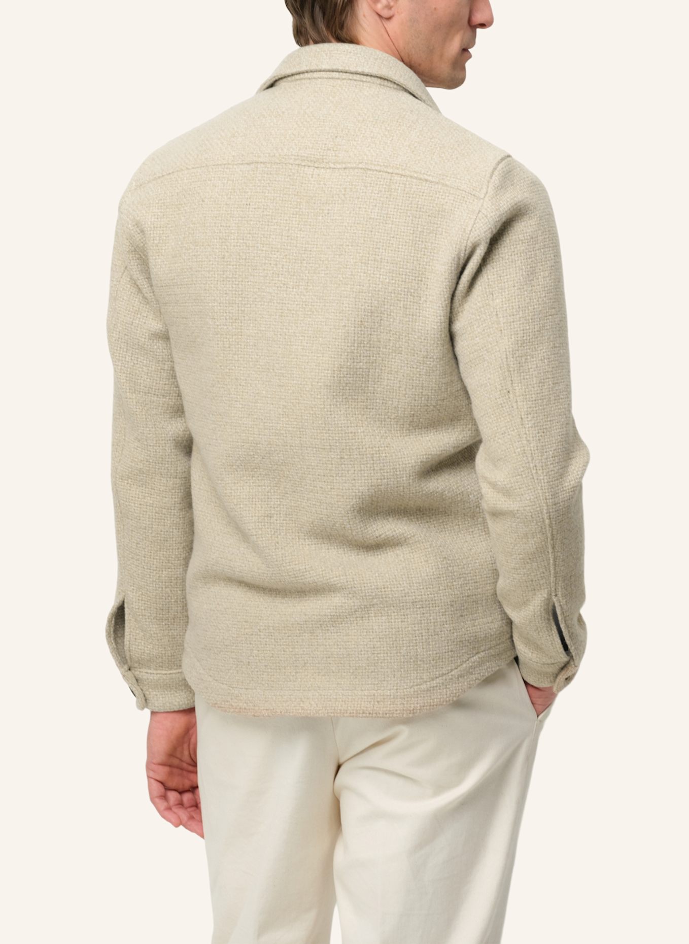 PROFUOMO Herren Overshirt: HELLBRAUN