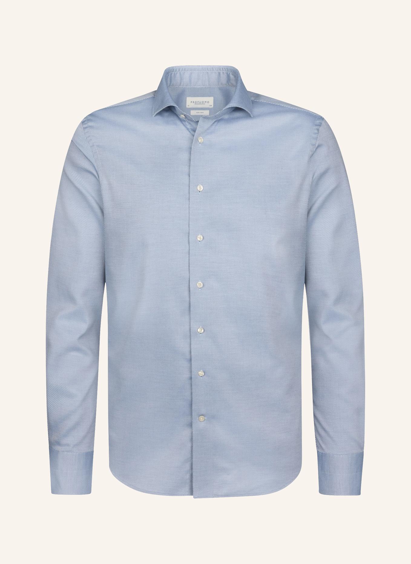 PROFUOMO Hemd Slim Fit: BLAU/ BLAUGRAU/ DUNKELBLAU