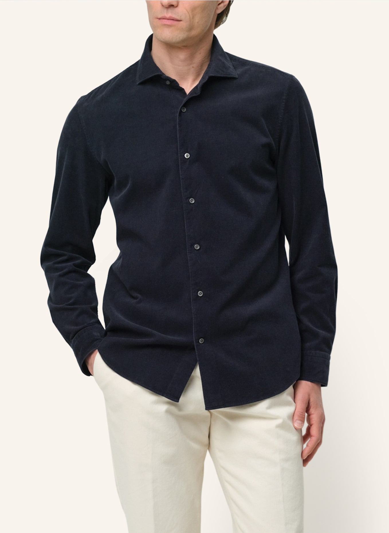 PROFUOMO Herren Hemd: BLAU