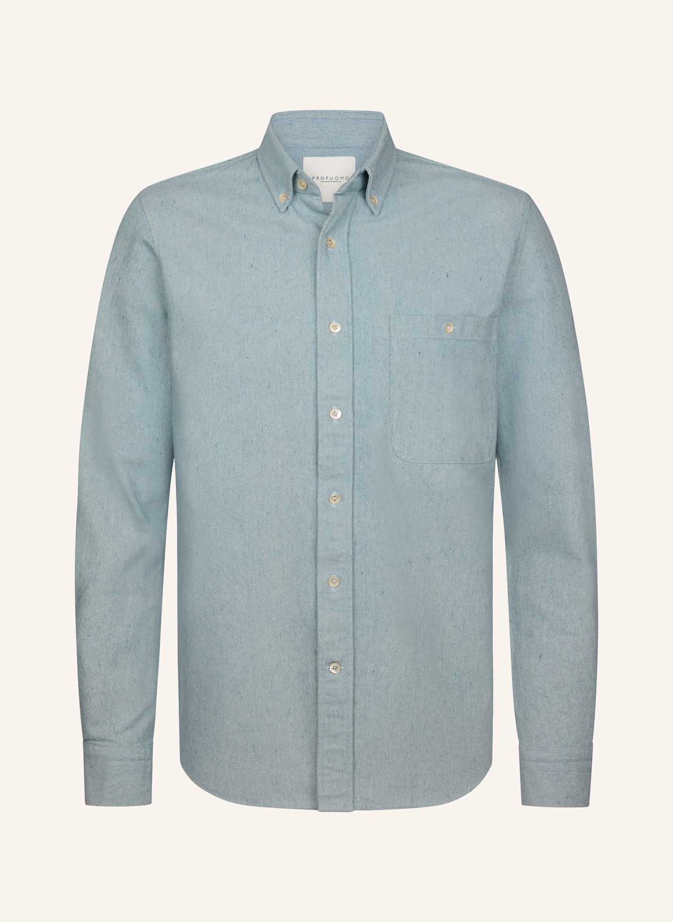 PROFUOMO Herren Hemd: BLAU