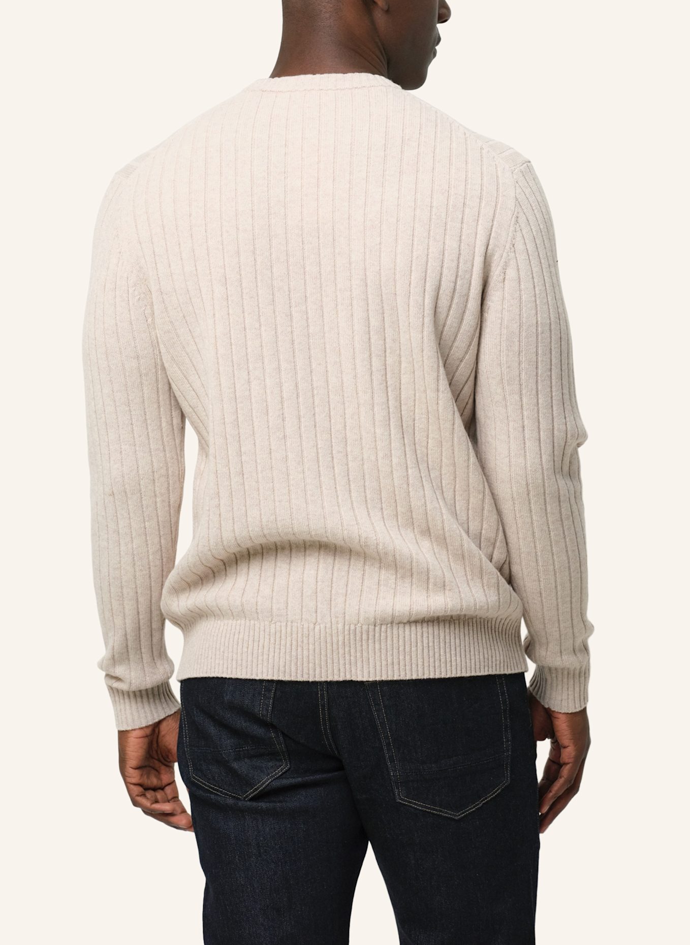 PROFUOMO Herren Pullover: HELLBRAUN