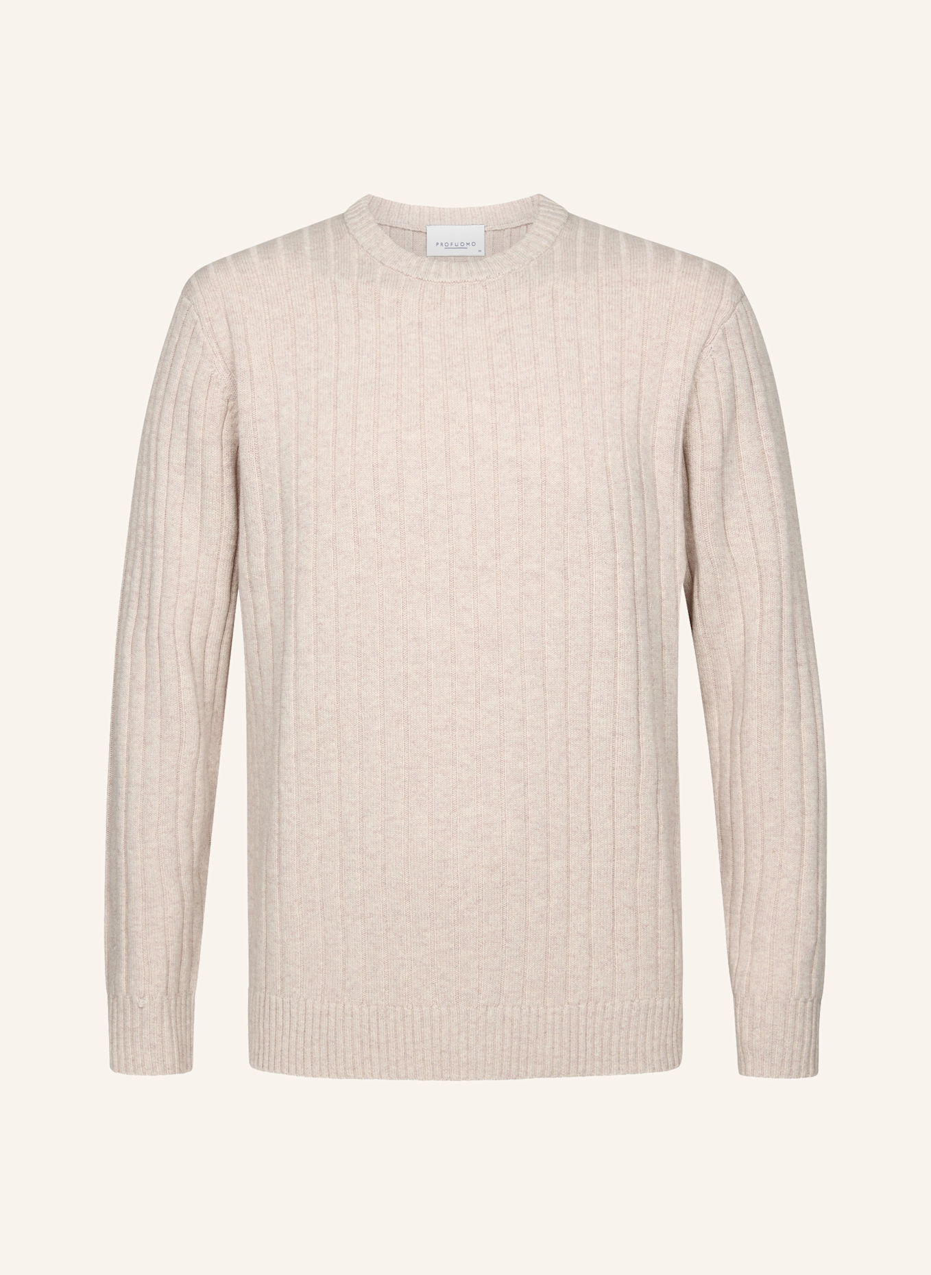 PROFUOMO Herren Pullover: HELLBRAUN