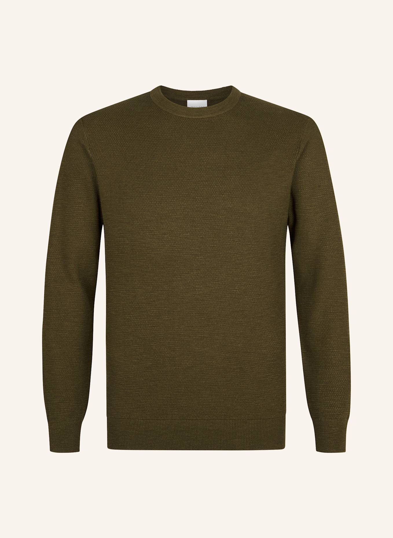 PROFUOMO Herren Pullover: DUNKELGRÜN