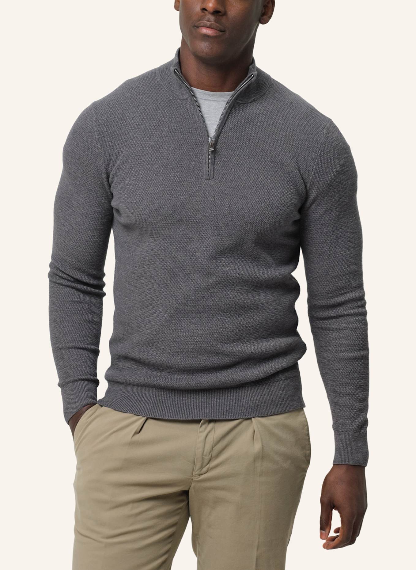 PROFUOMO Herren Troyer: GRAU