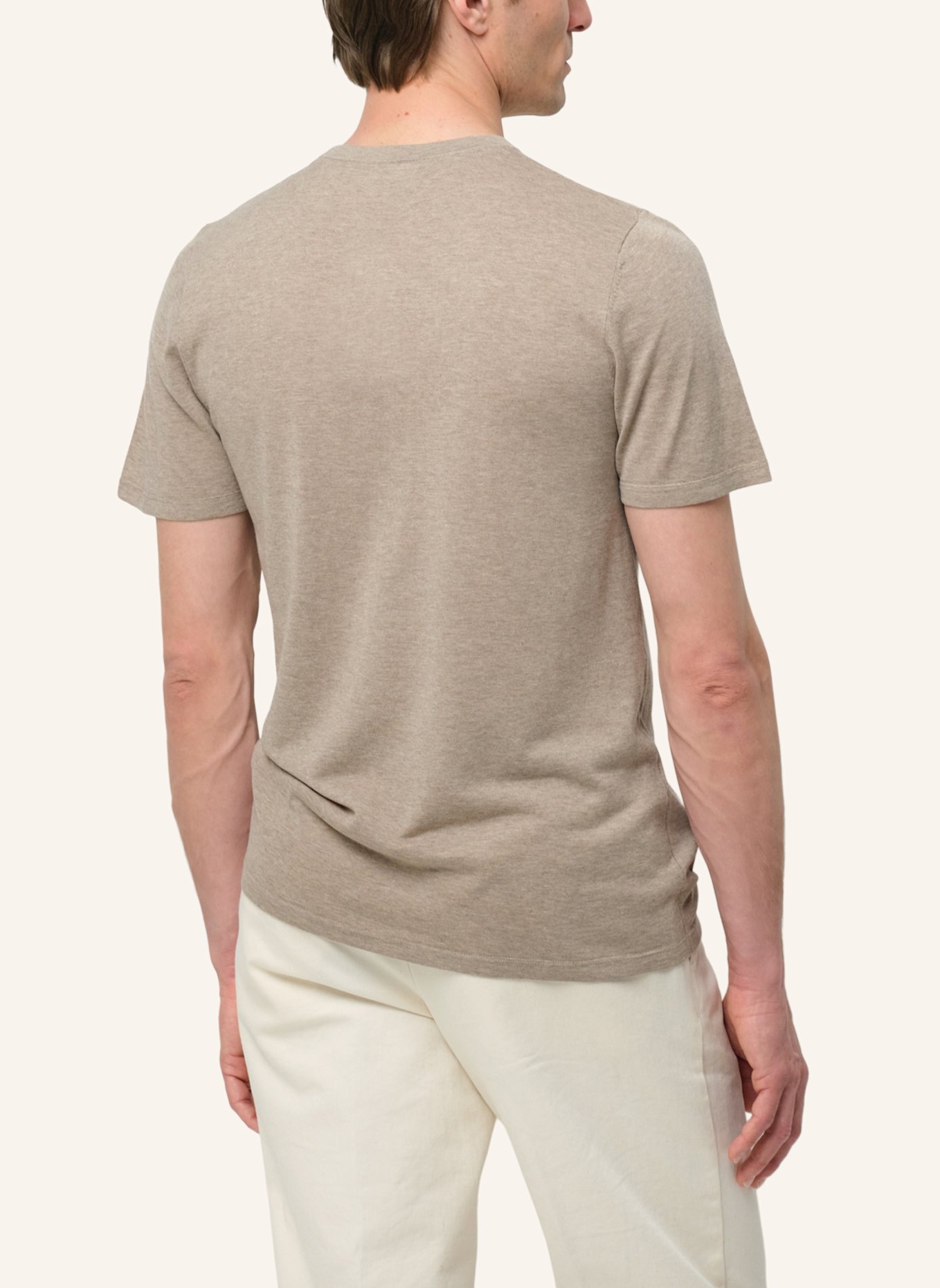 PROFUOMO T-Shirt kurzarm: CREME/ BEIGE
