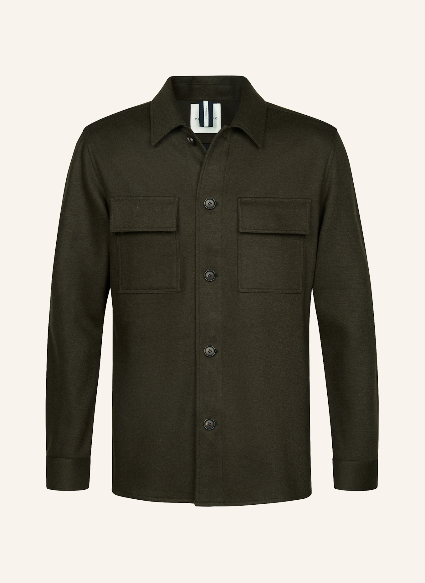PROFUOMO Herren Overshirt: DUNKELGRÜN
