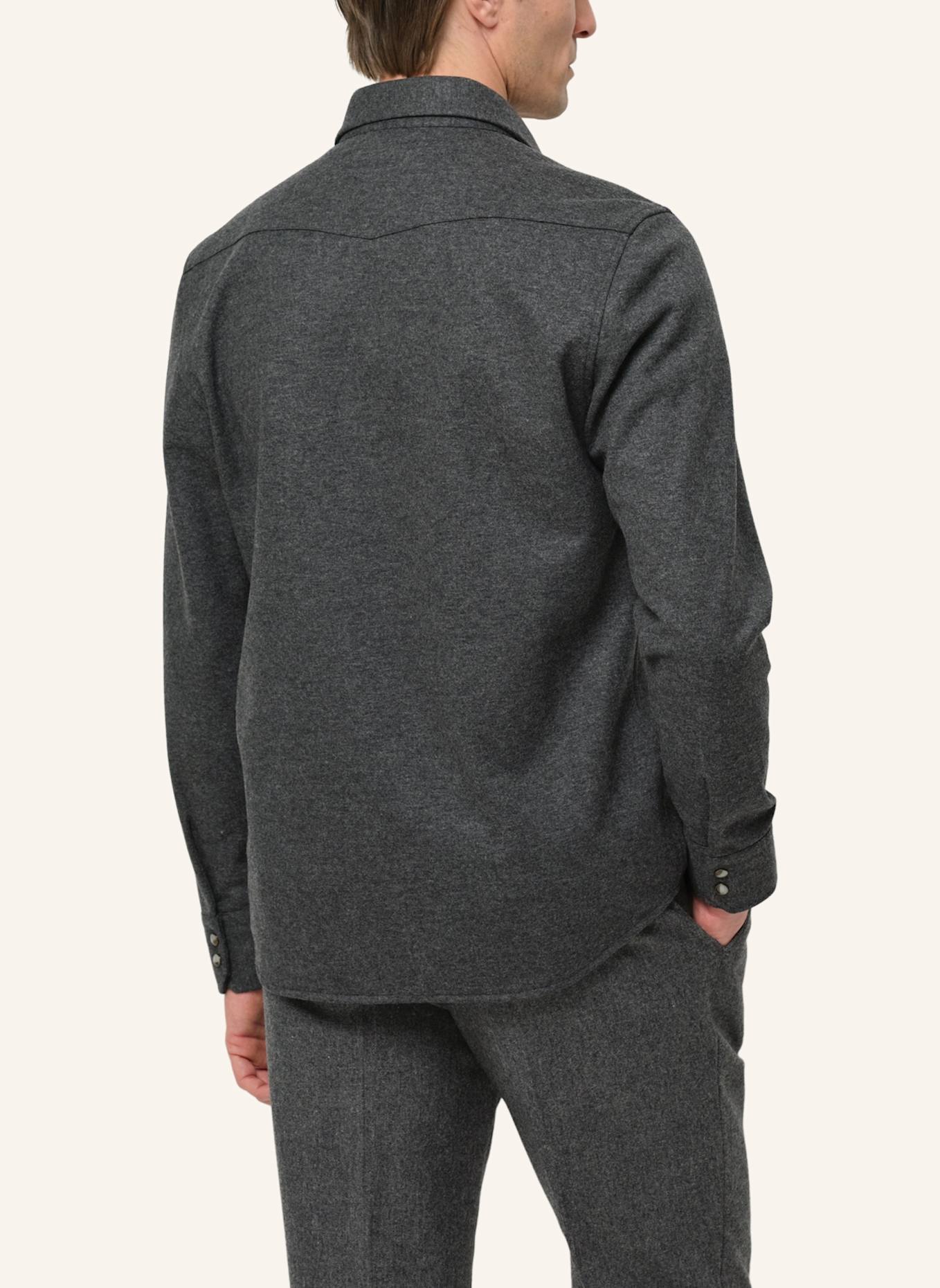 PROFUOMO Herren Overshirt: DUNKELGRAU