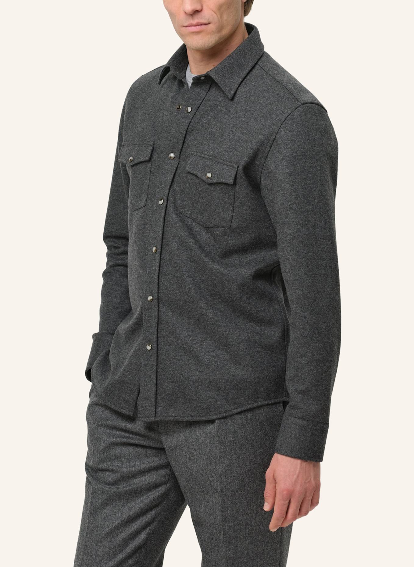 PROFUOMO Herren Overshirt: DUNKELGRAU