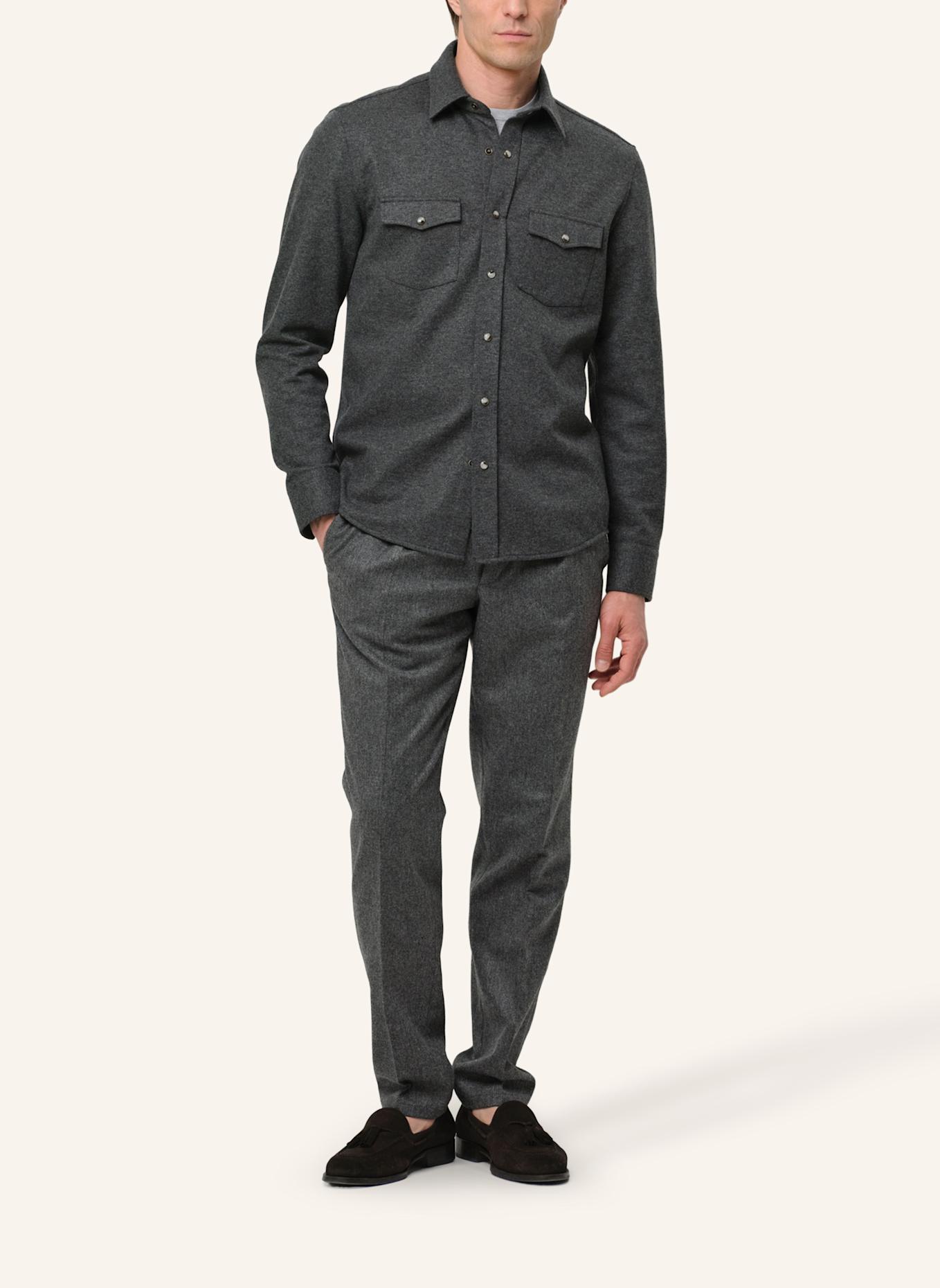 PROFUOMO Herren Overshirt: DUNKELGRAU