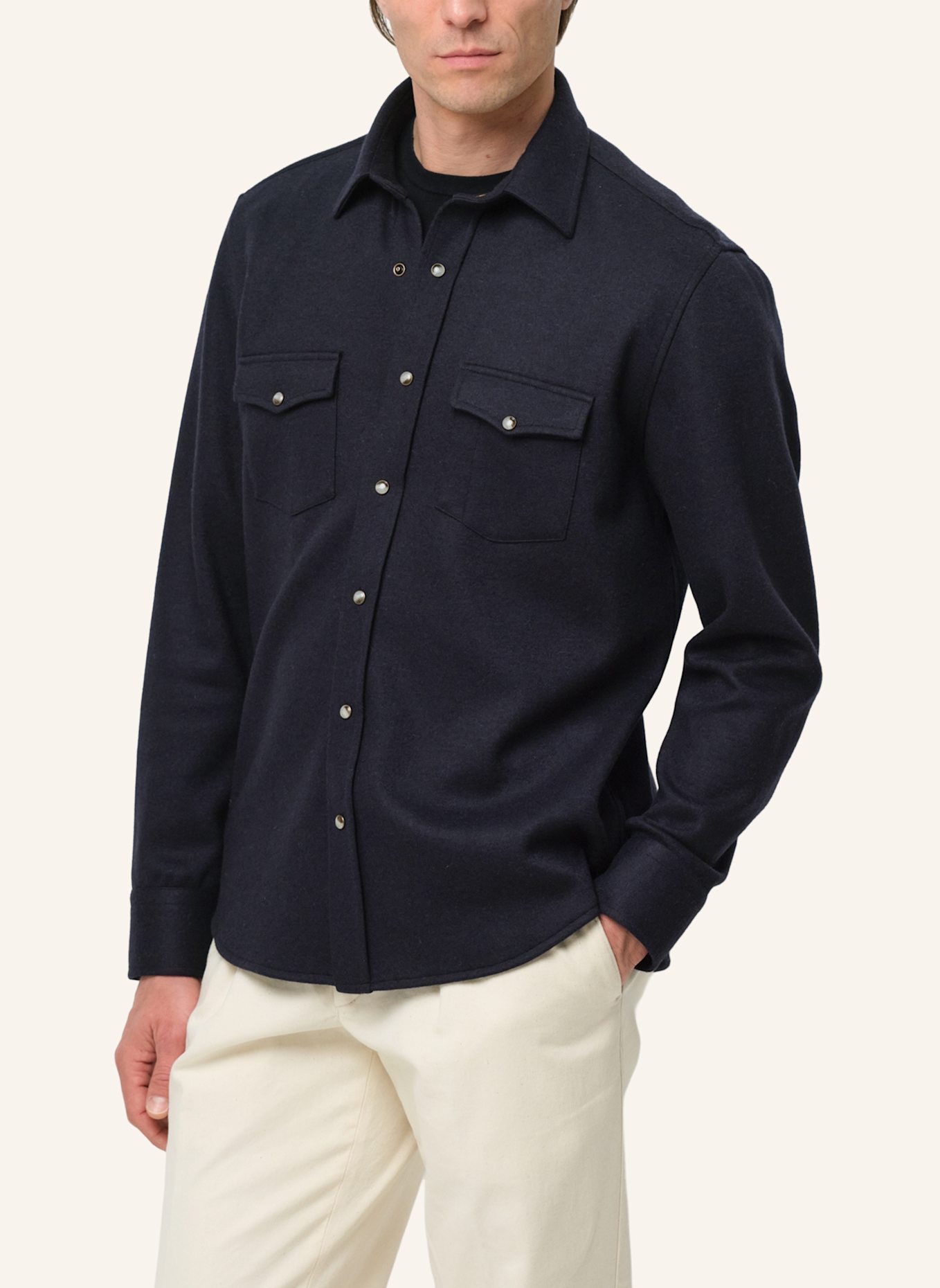 PROFUOMO Herren Overshirt: BLAU