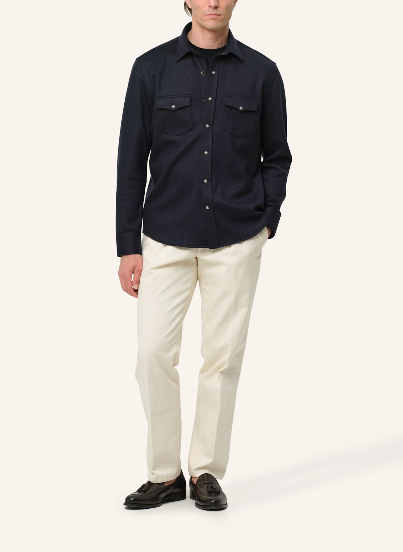 PROFUOMO Herren Overshirt: BLAU