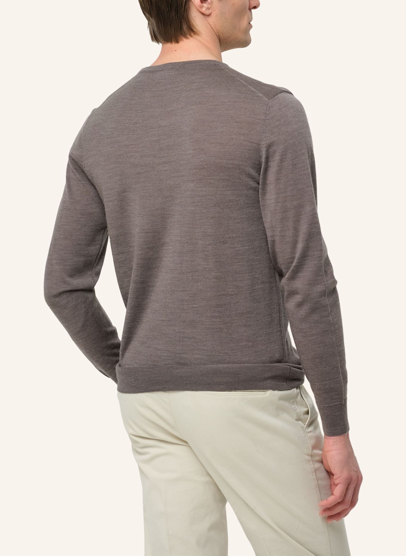 PROFUOMO Herren Pullover: BRAUN