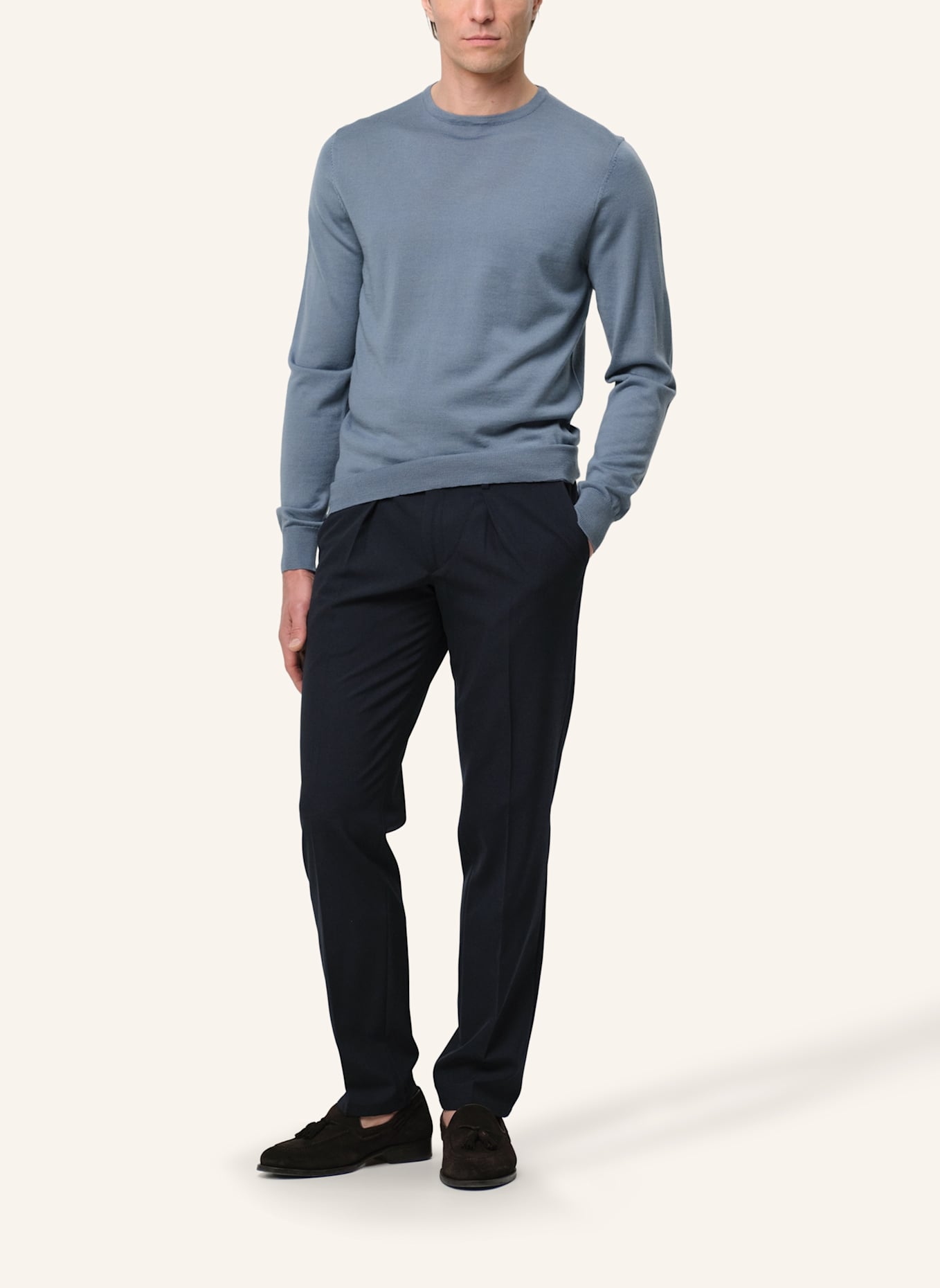 PROFUOMO Herren Pullover: BLAU