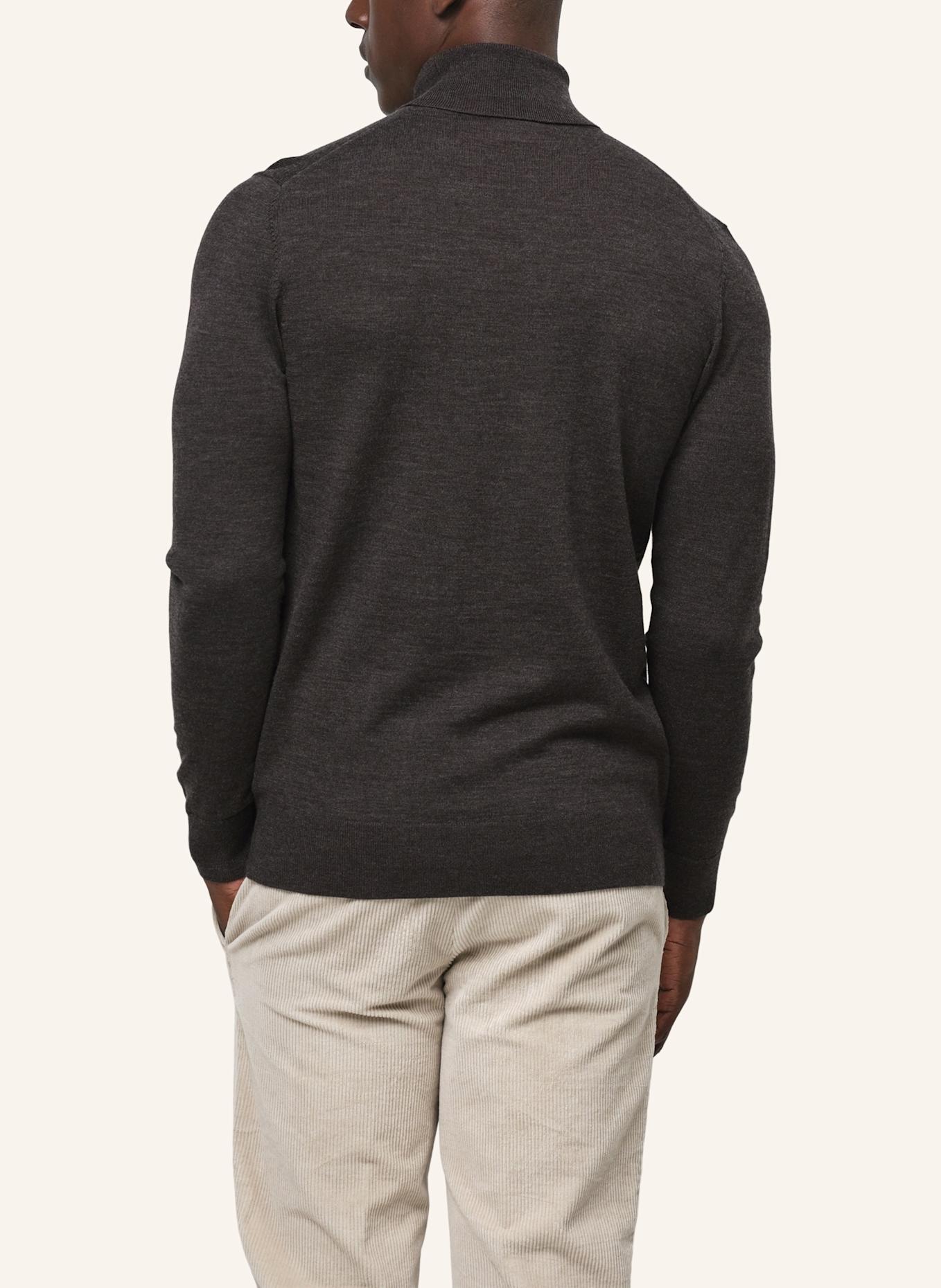 PROFUOMO Herren Rollkragenpullover: DUNKELBRAUN