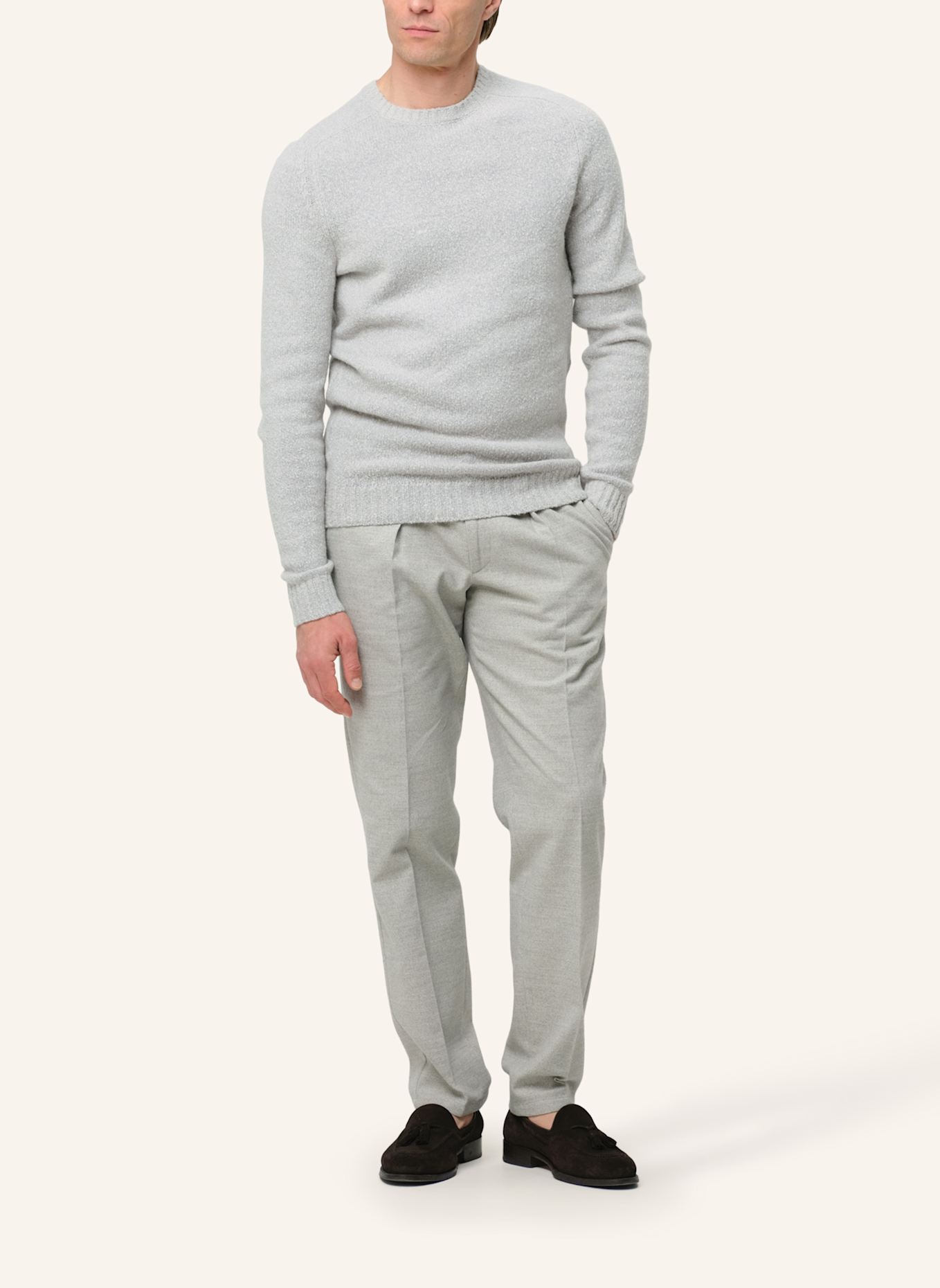 PROFUOMO Herren Pullover: GRAU