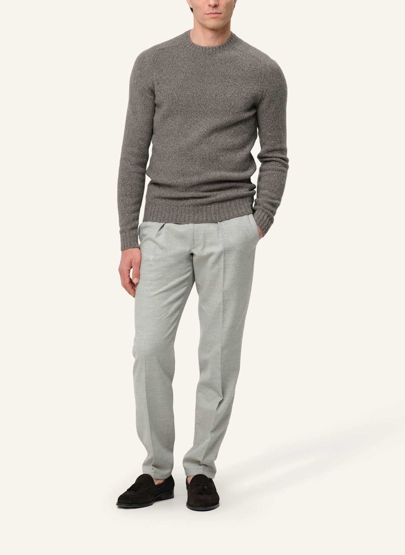 PROFUOMO Herren Pullover: HELLBRAUN