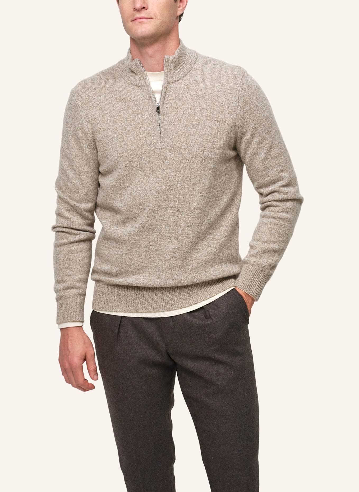 PROFUOMO Herren Troyer: BEIGE