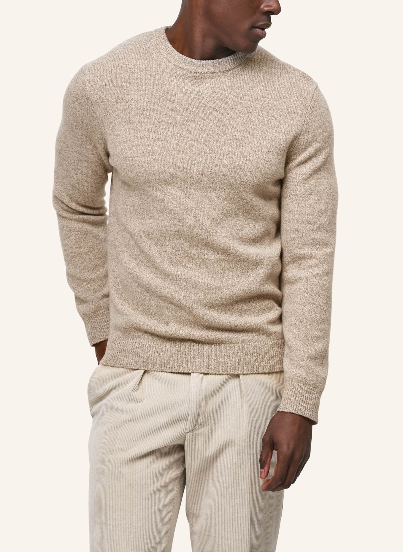 PROFUOMO Herren Pullover: BEIGE