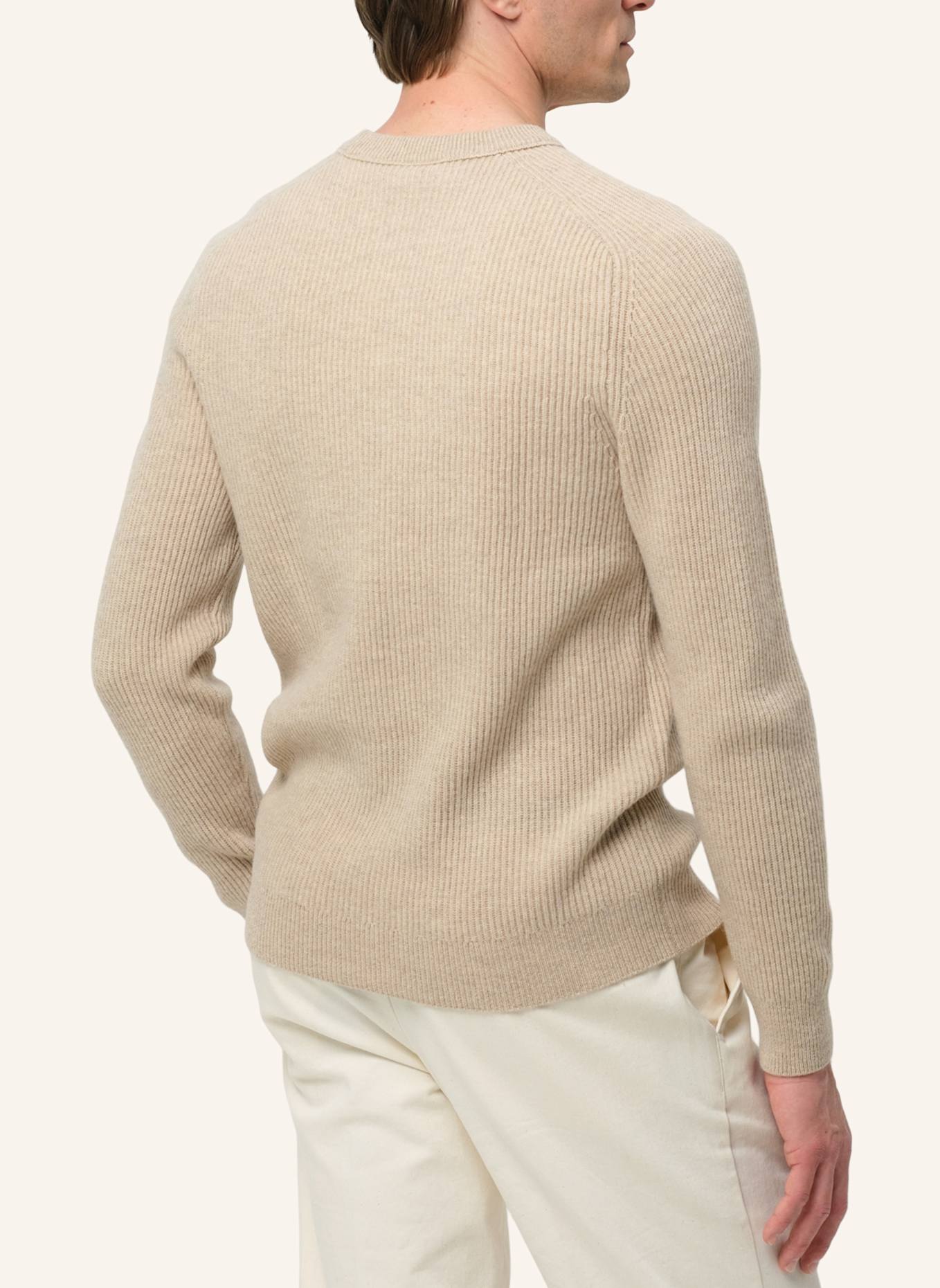 PROFUOMO Herren Pullover: HELLBRAUN