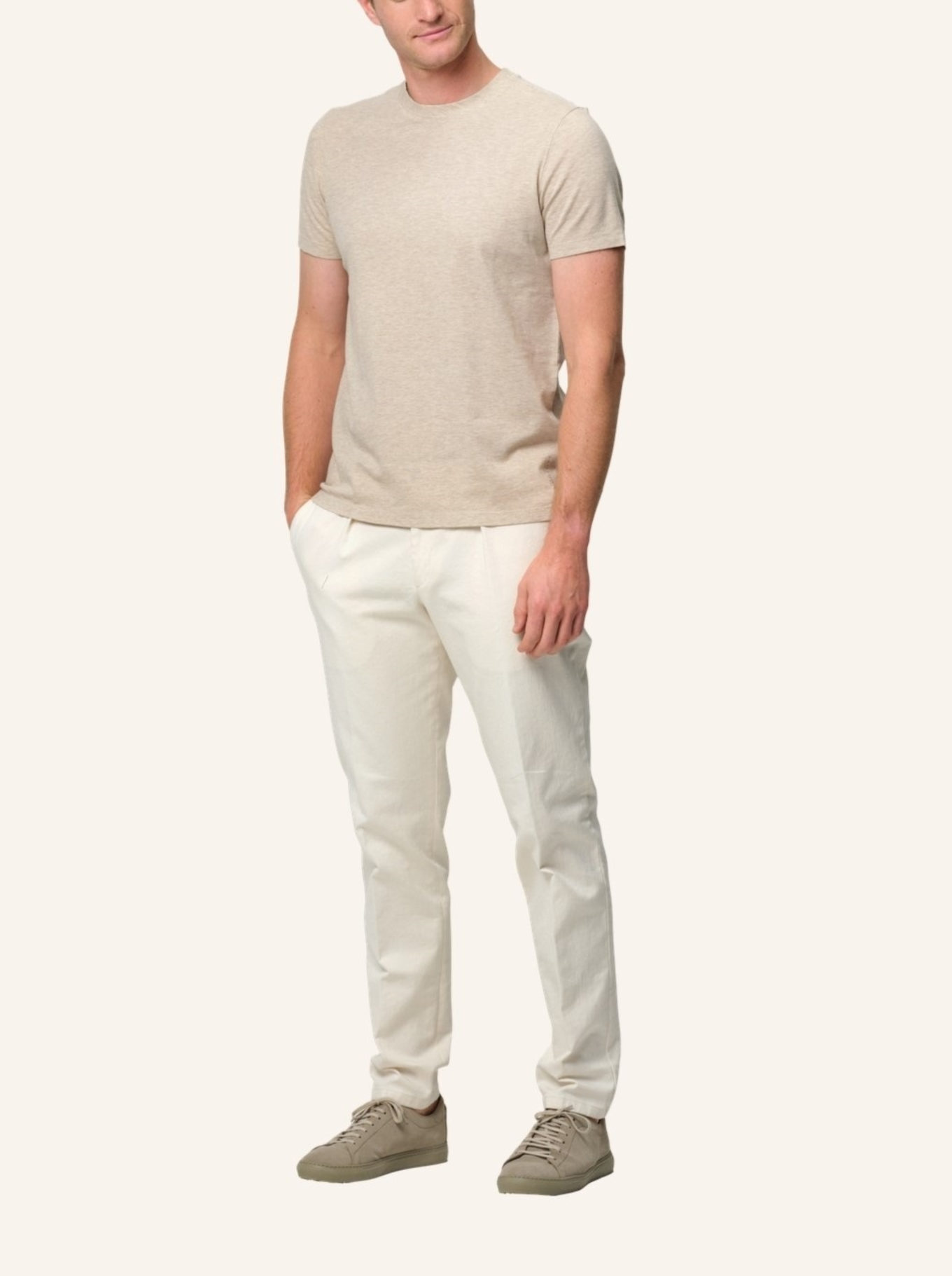 PROFUOMO T-Shirt: BEIGE