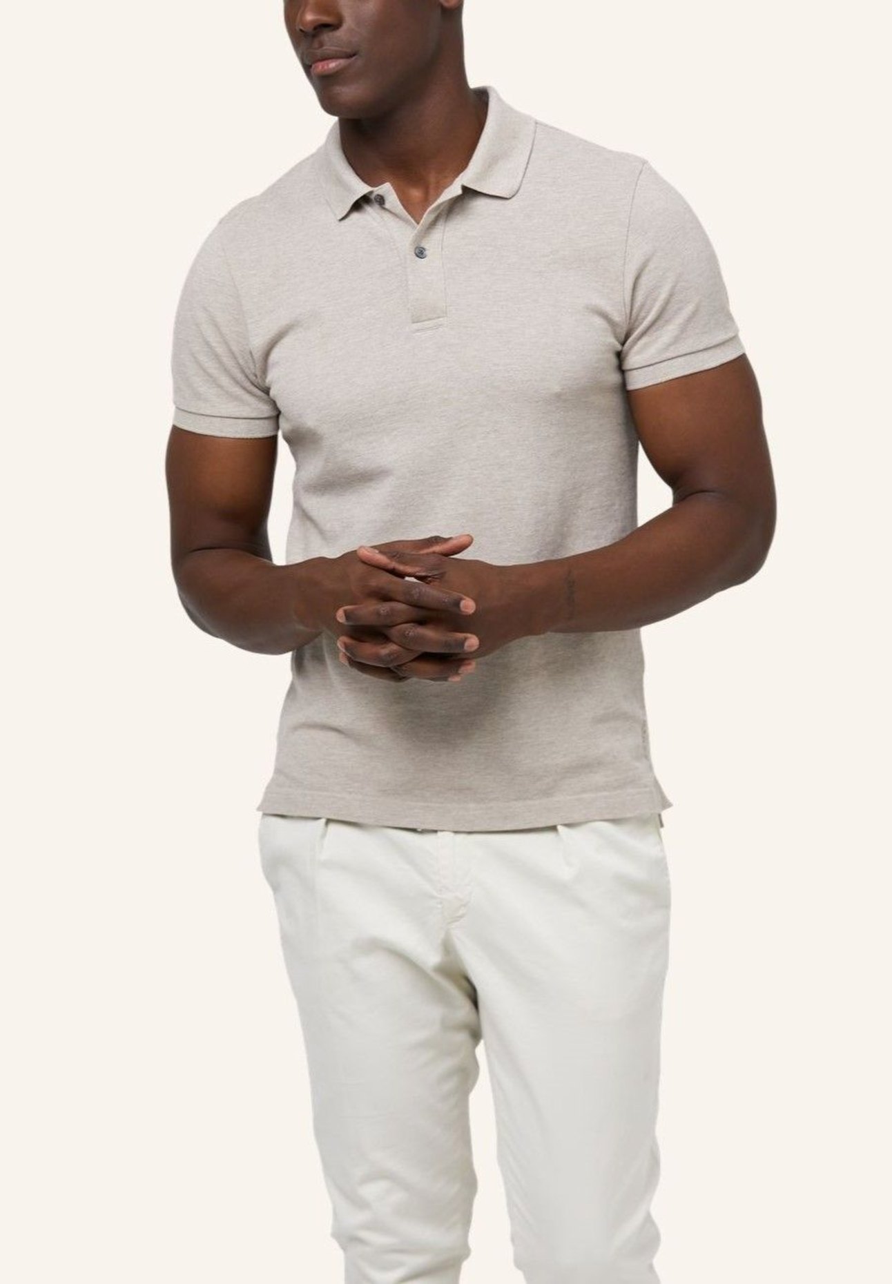 PROFUOMO Polo kurzarm: BEIGE