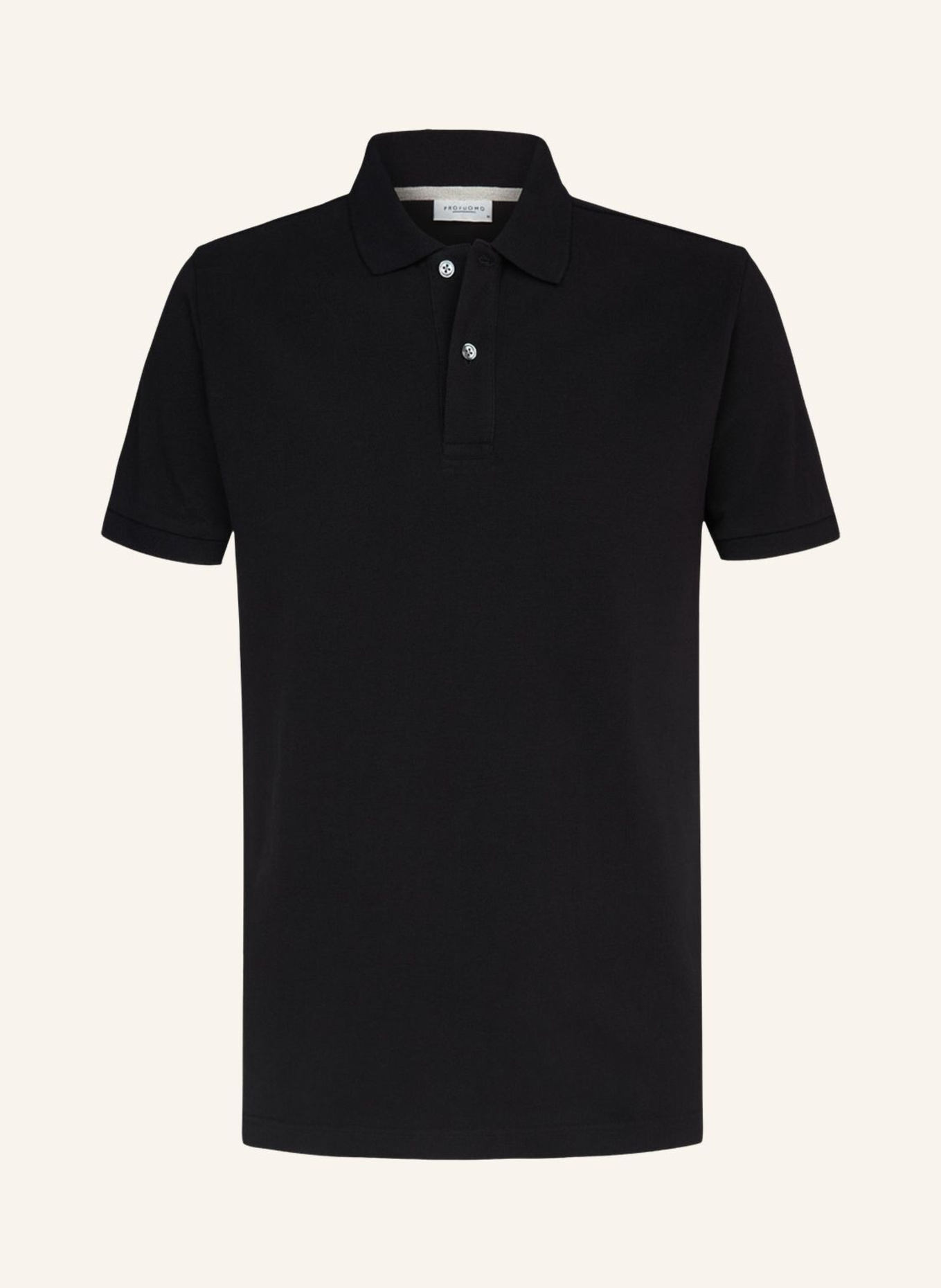PROFUOMO Polo kurzarm: SCHWARZ