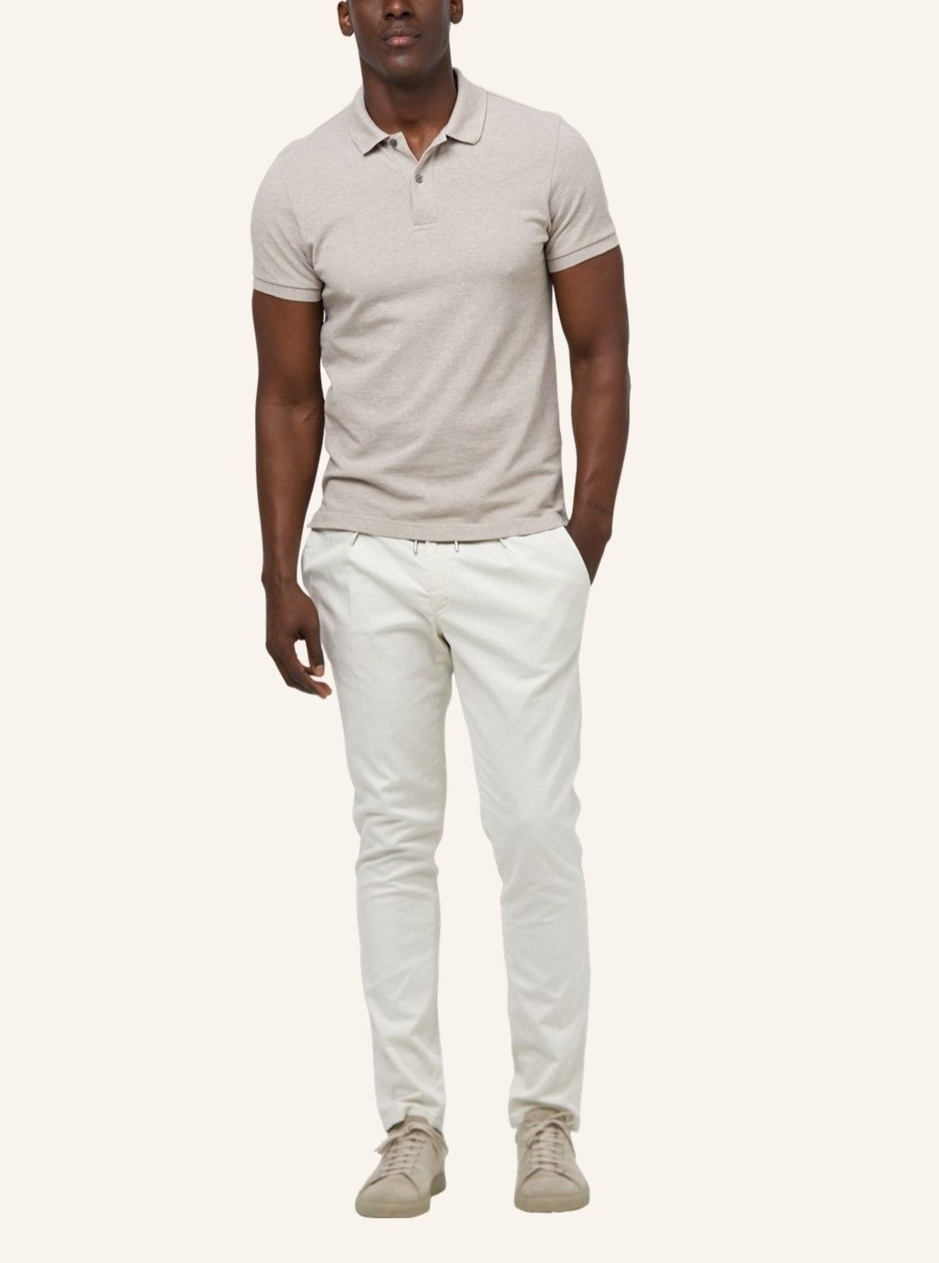 PROFUOMO Polo kurzarm: BEIGE