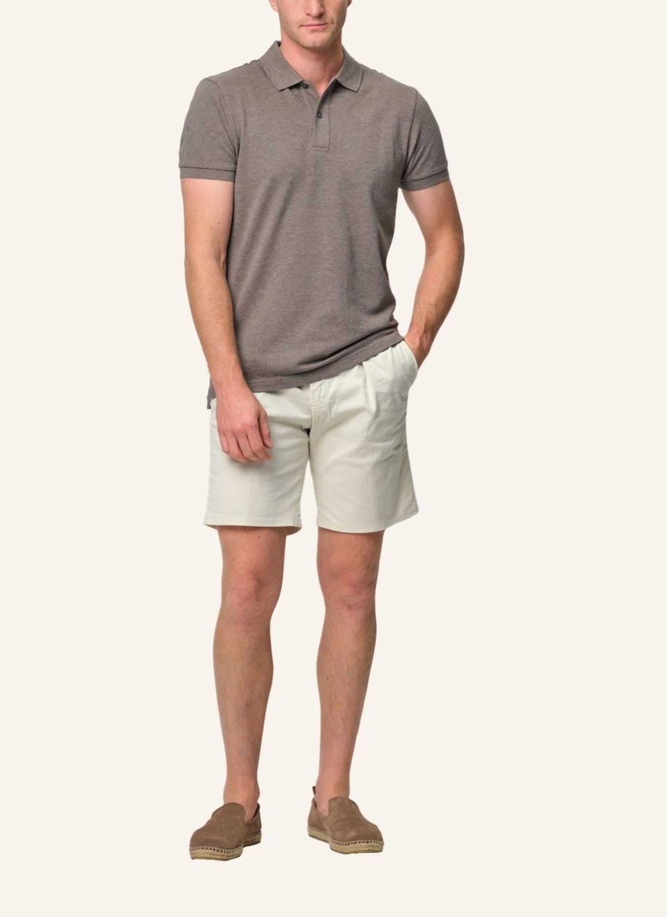 PROFUOMO Polo kurzarm: BRAUN