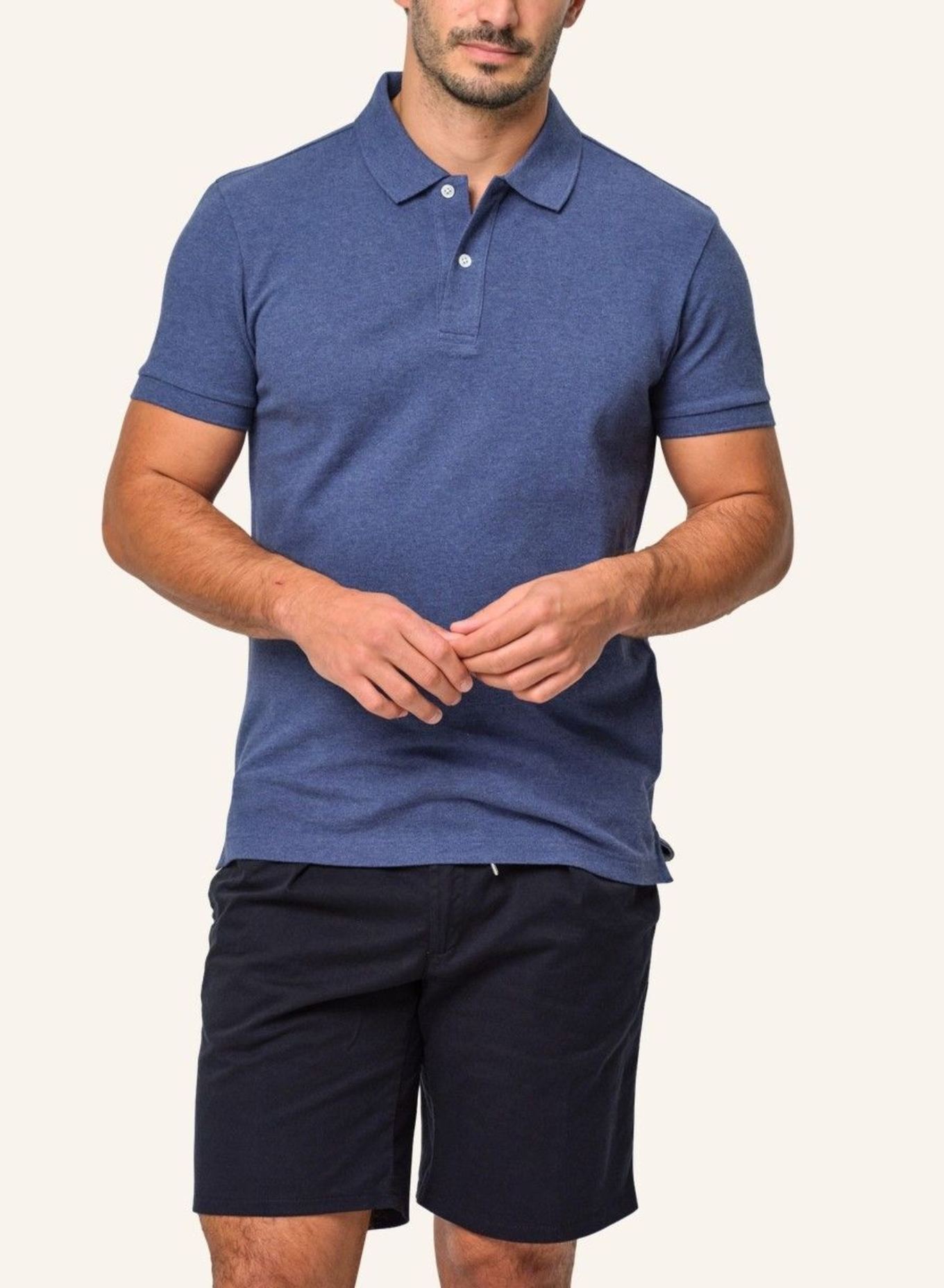 PROFUOMO Polo kurzarm: BLAU