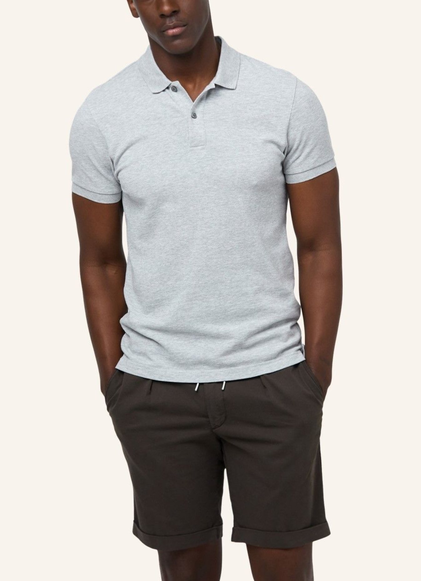 PROFUOMO Polo kurzarm: GRAU