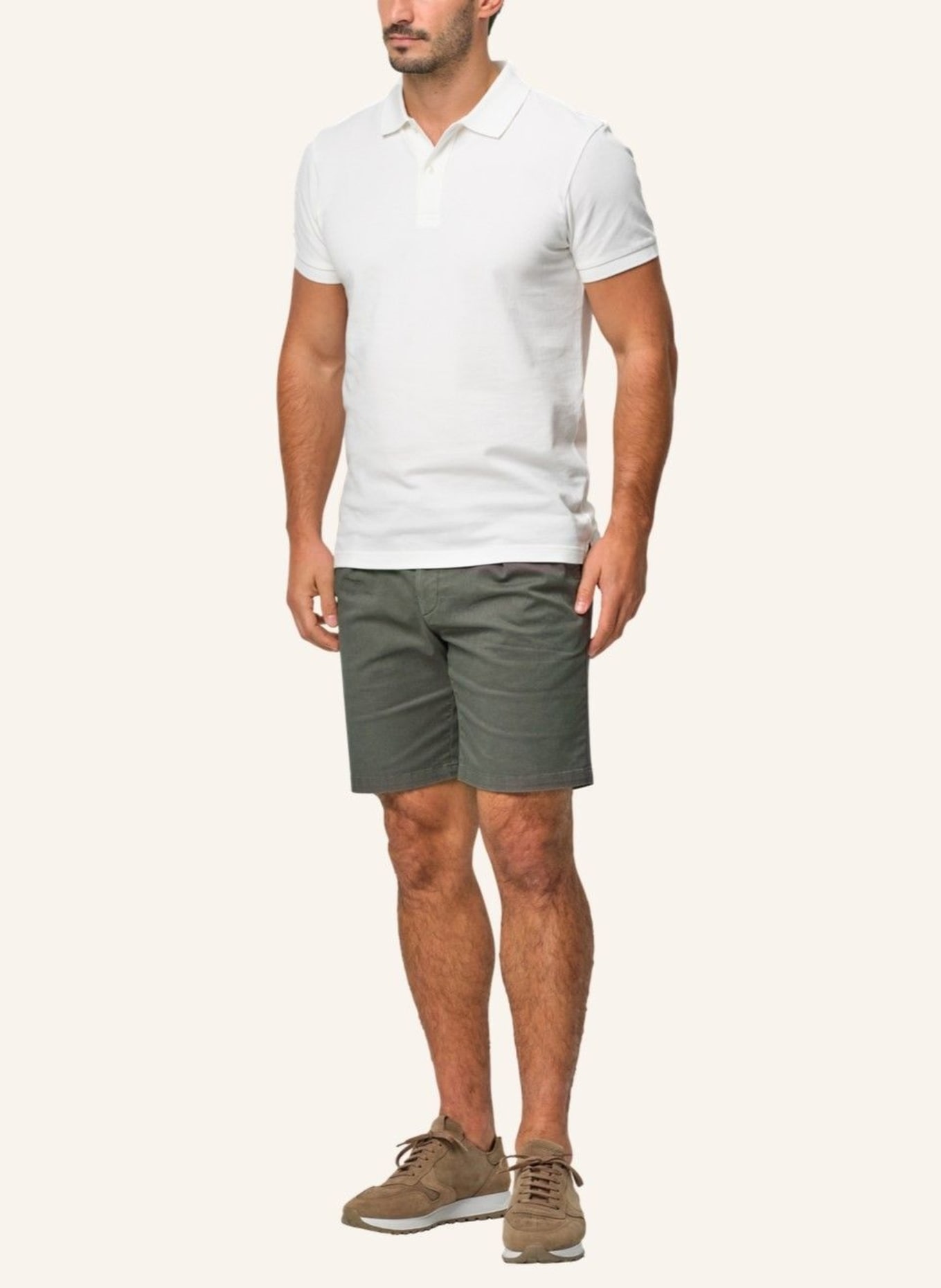 PROFUOMO Polo kurzarm: WEISS