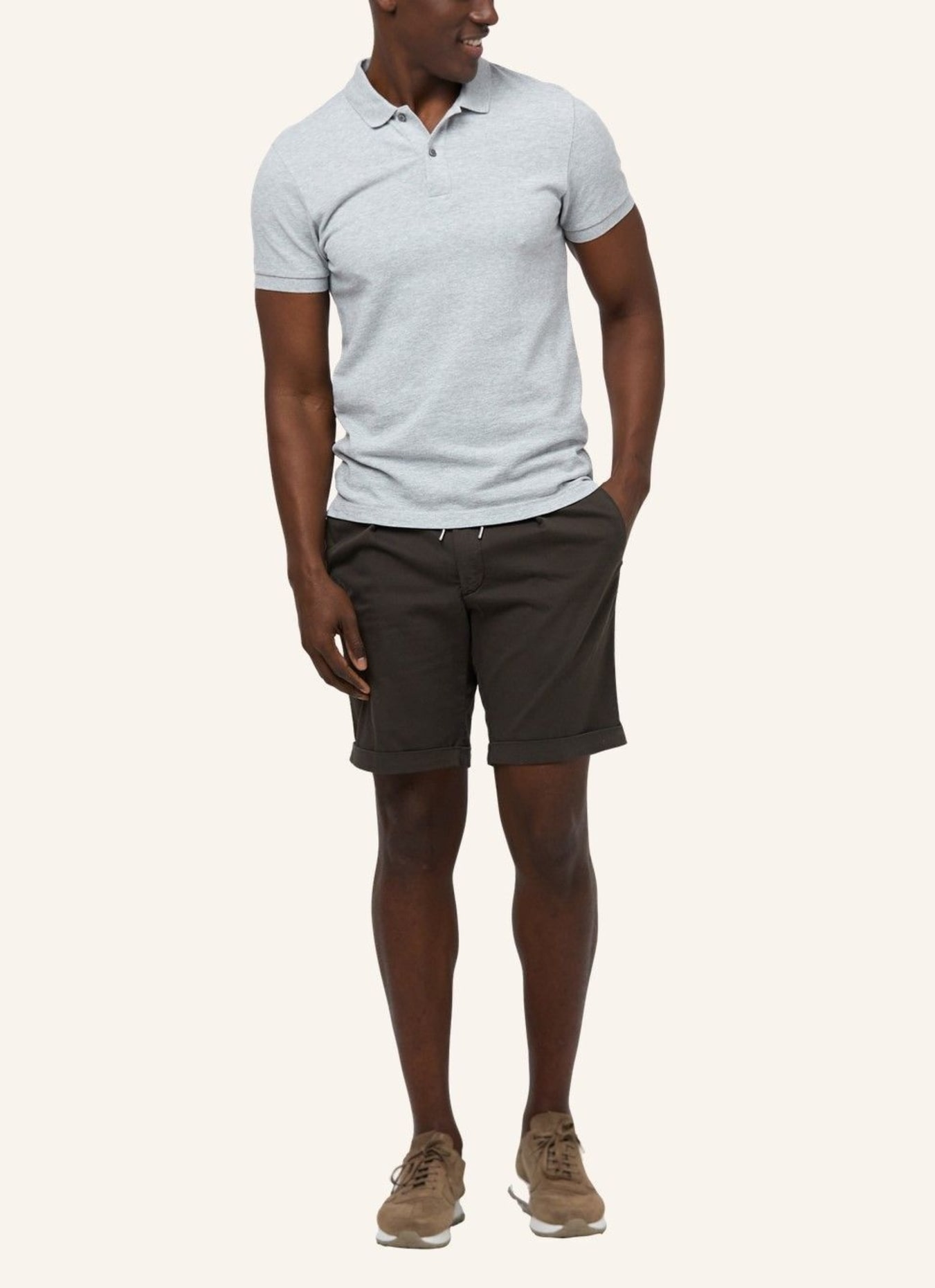 PROFUOMO Polo kurzarm: GRAU