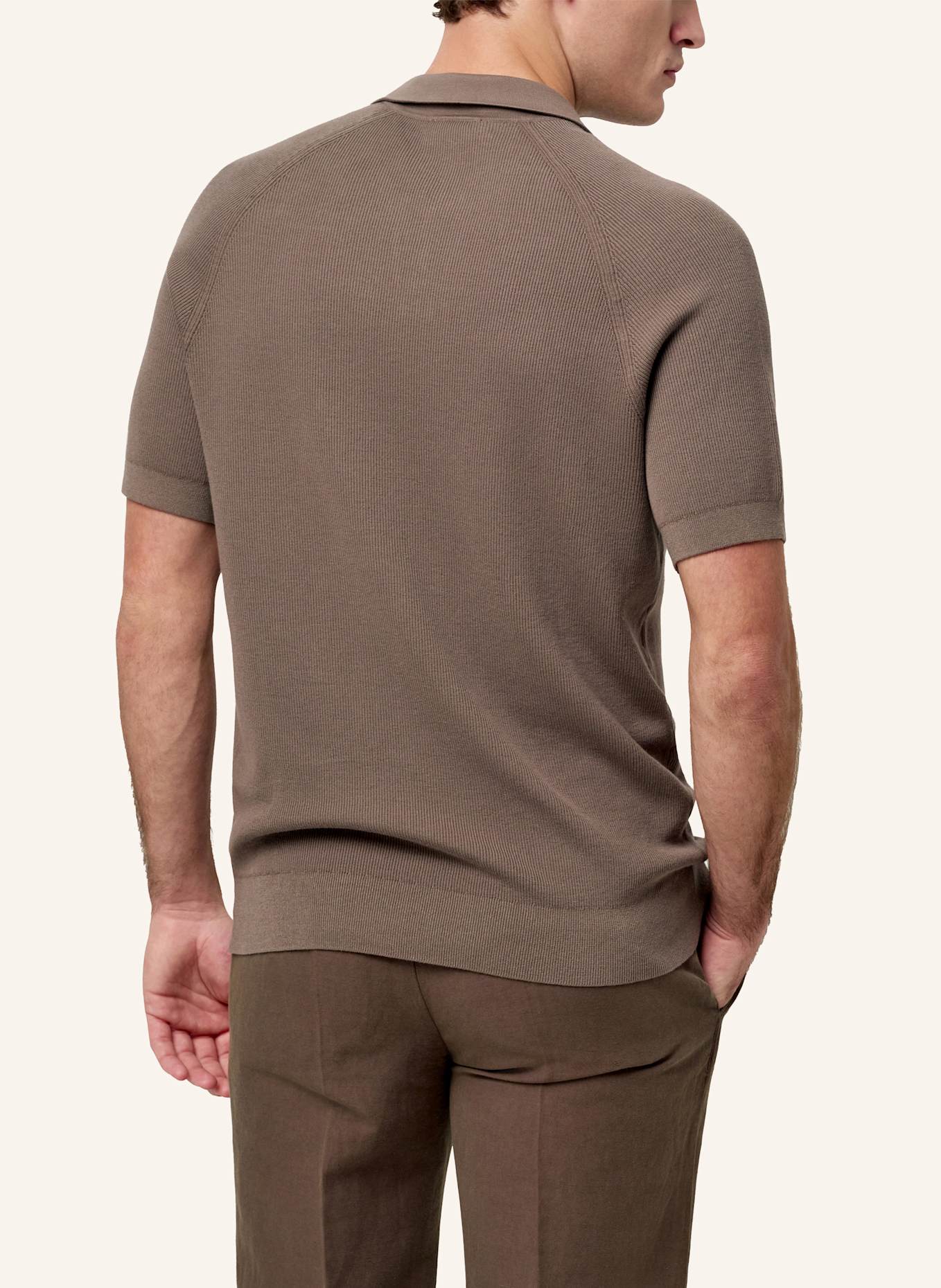 PROFUOMO Polo kurzarm: BRAUN