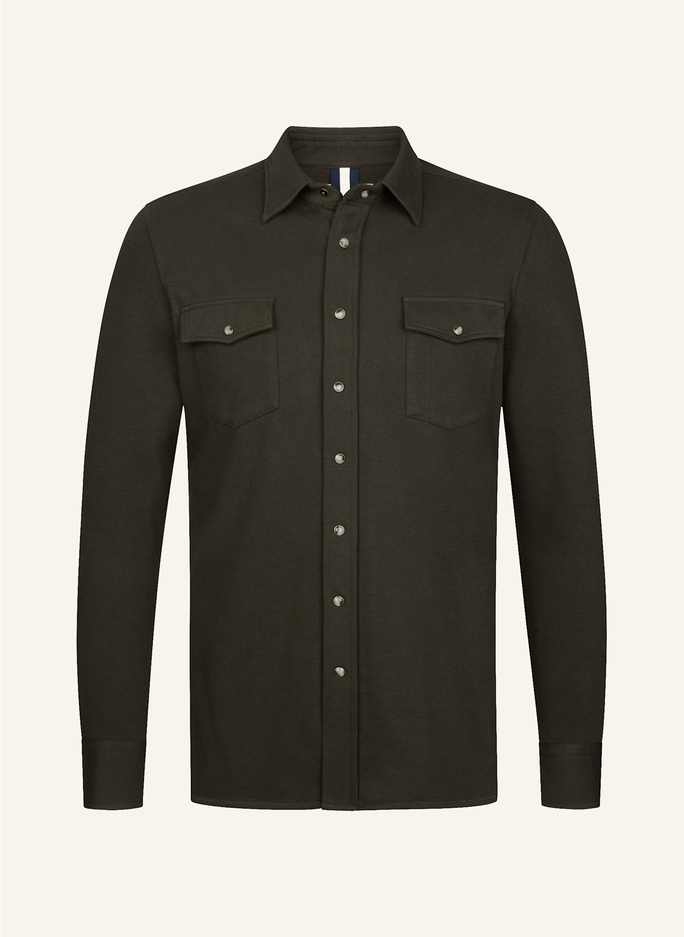 PROFUOMO Solid overshirt: DUNKELGRÜN
