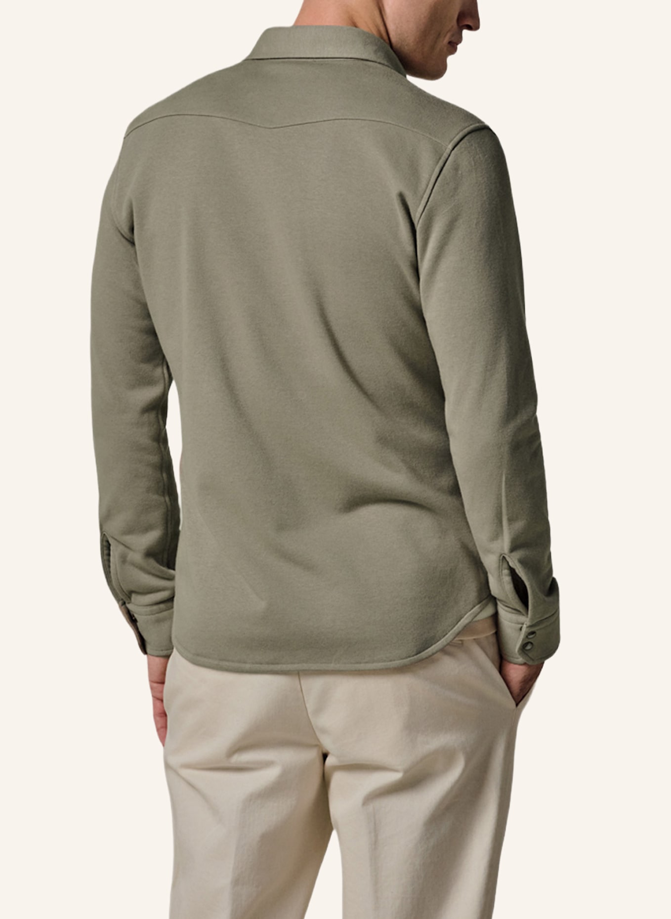 PROFUOMO Solid overshirt: GRÜN