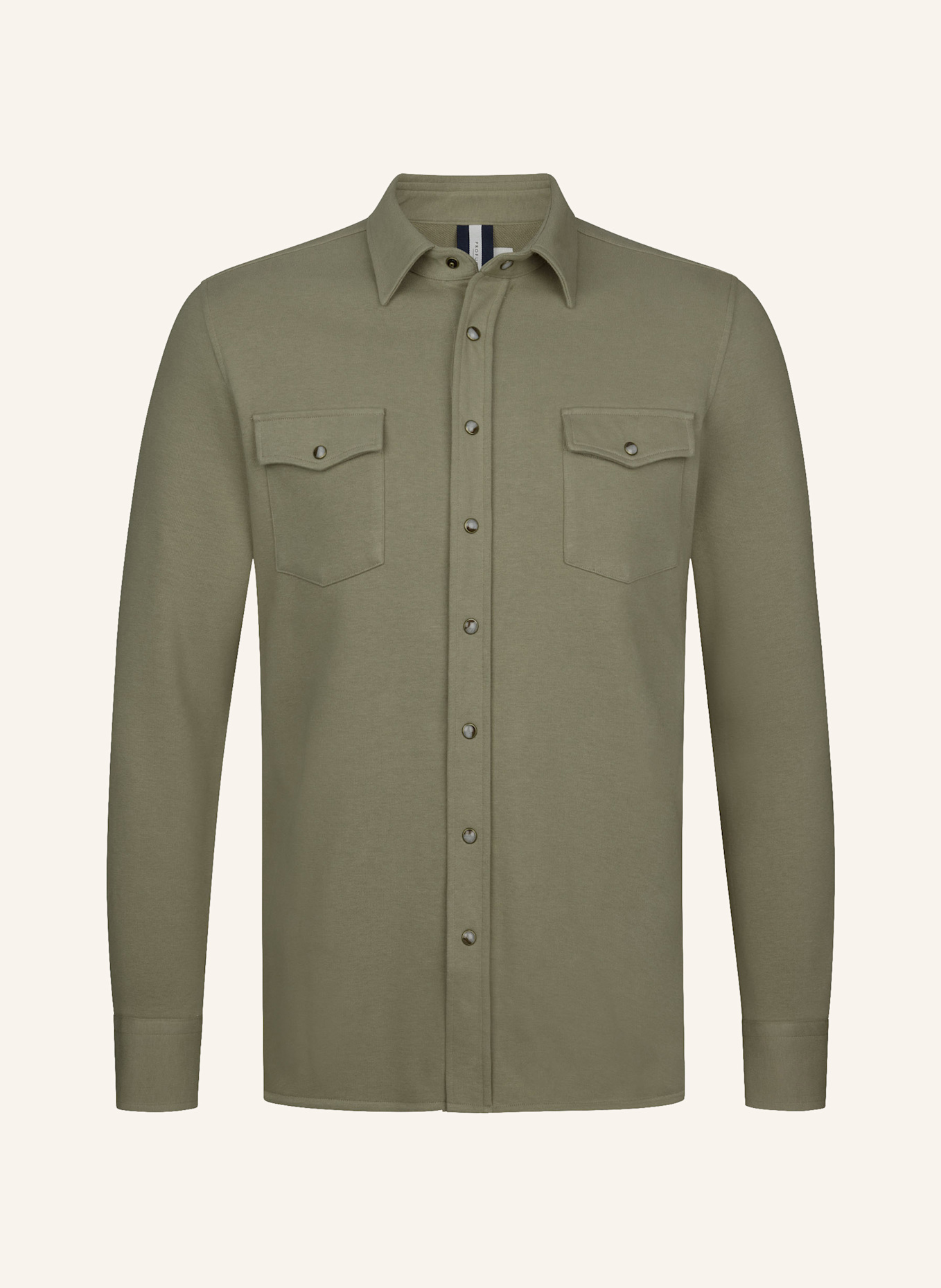 PROFUOMO Solid overshirt: GRÜN