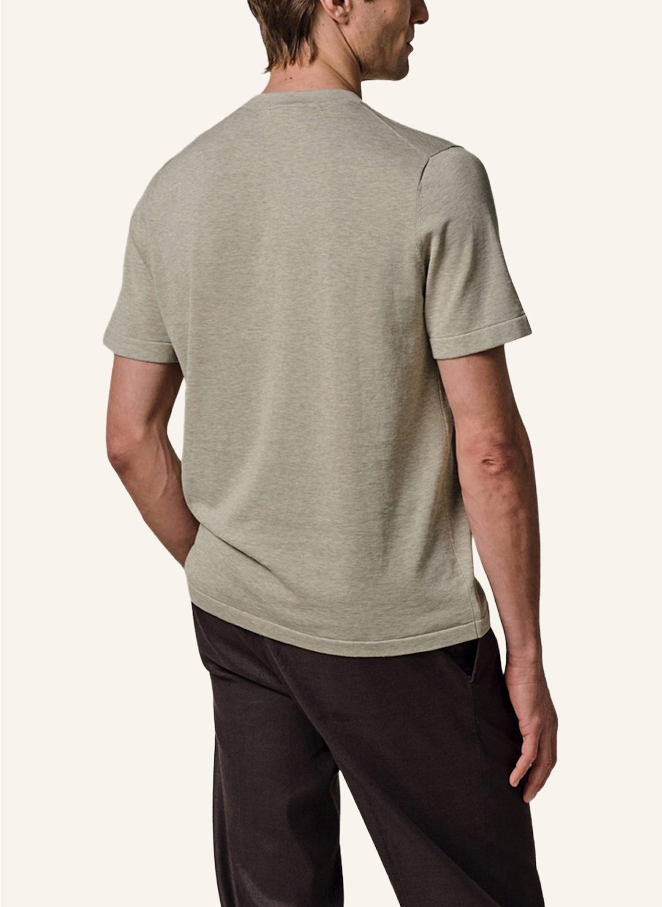 PROFUOMO T-Shirt: CREME/ BEIGE
