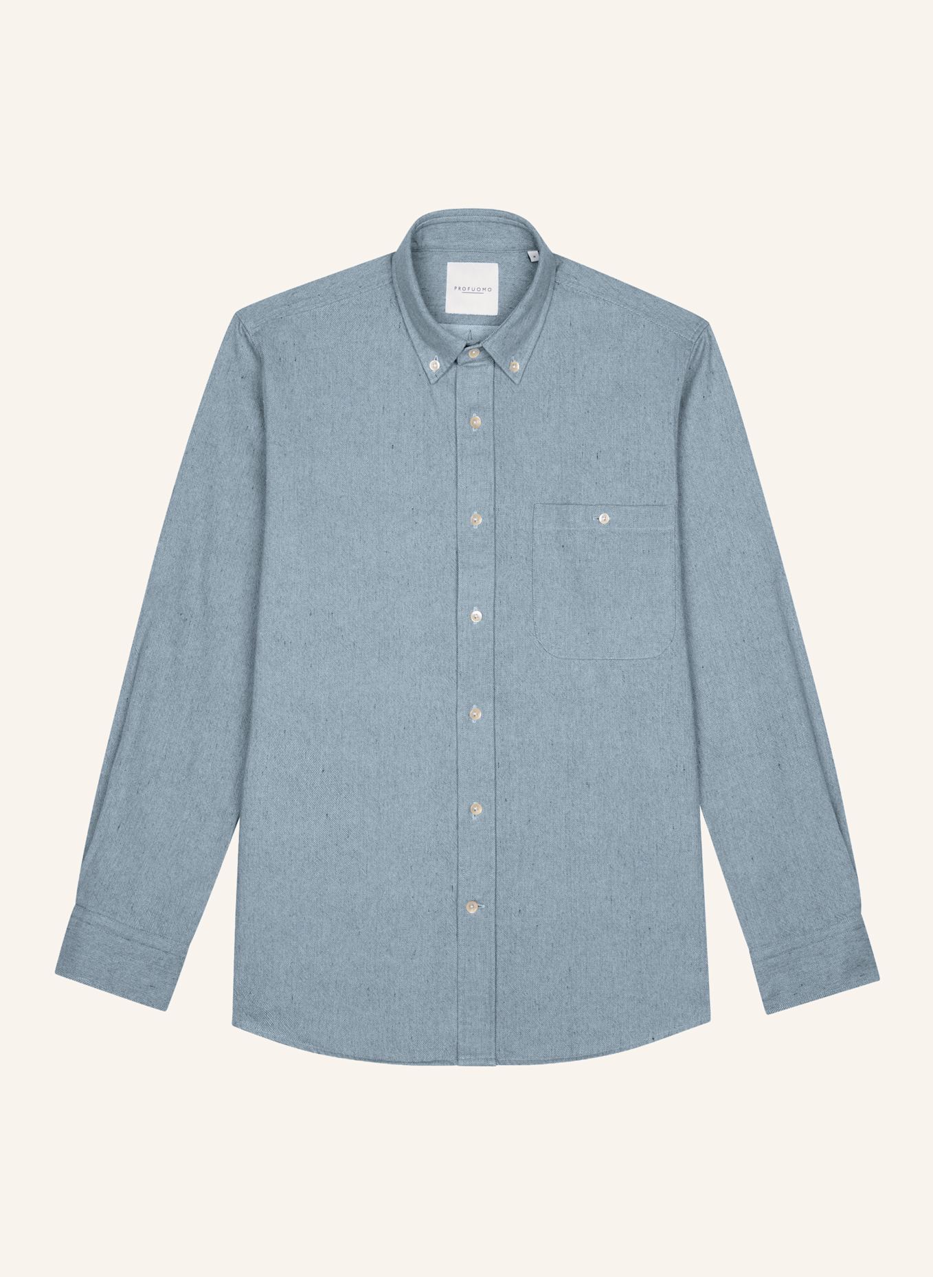 PROFUOMO Regular fit hemd: BLAU/ BLAUGRAU/ DUNKELBLAU