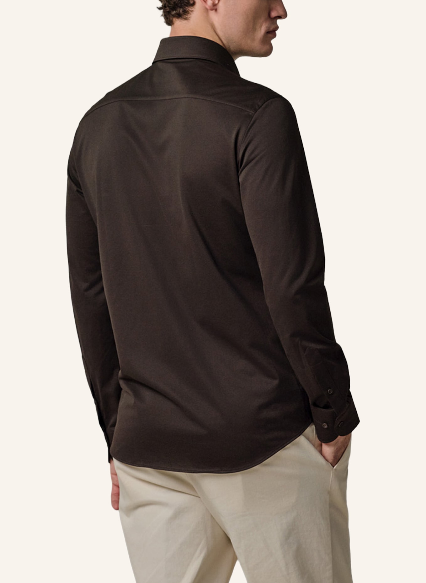 PROFUOMO Hemd Slim Fit: DUNKELBRAUN