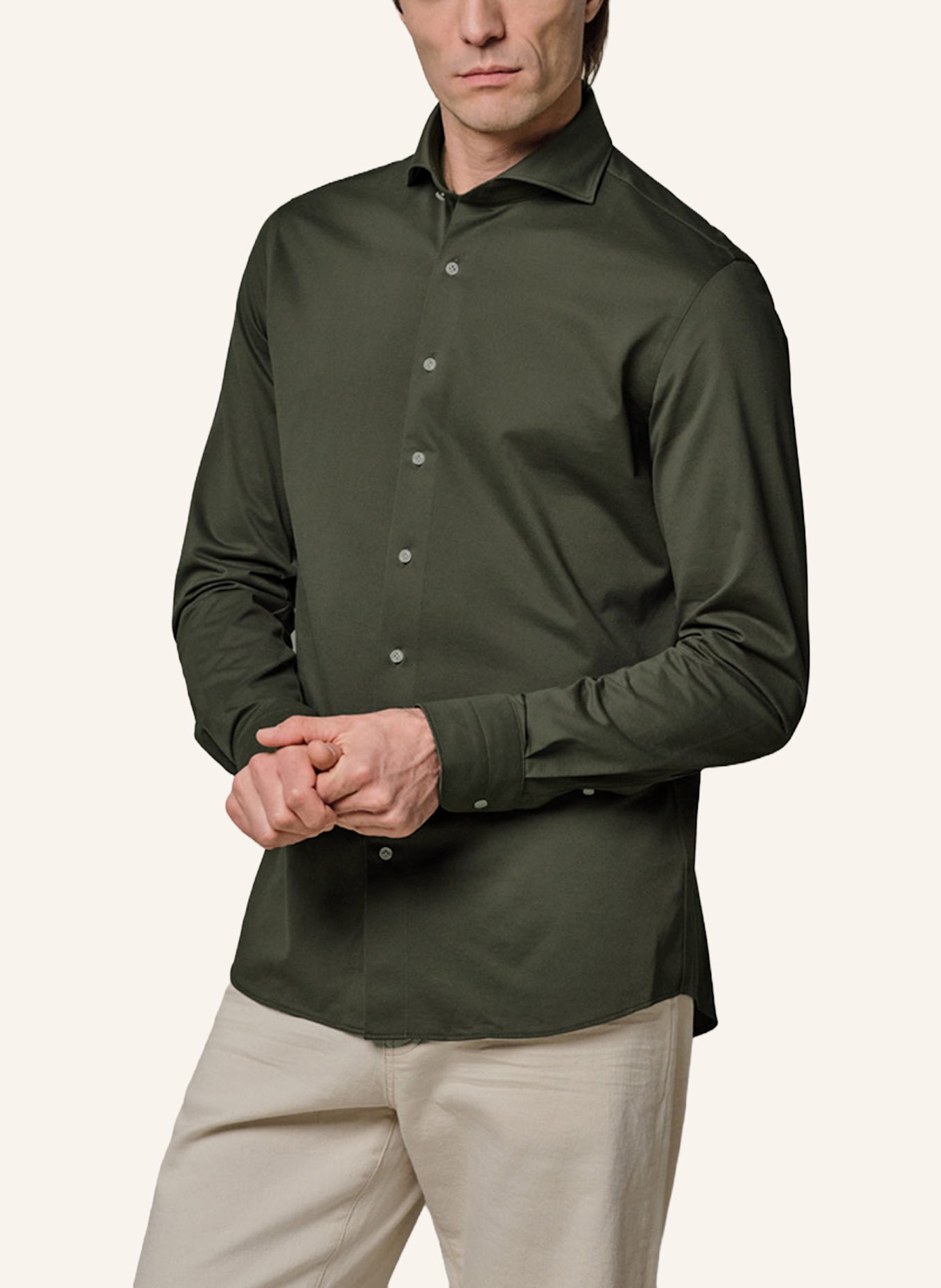 PROFUOMO Hemd Slim Fit: DUNKELGRÜN