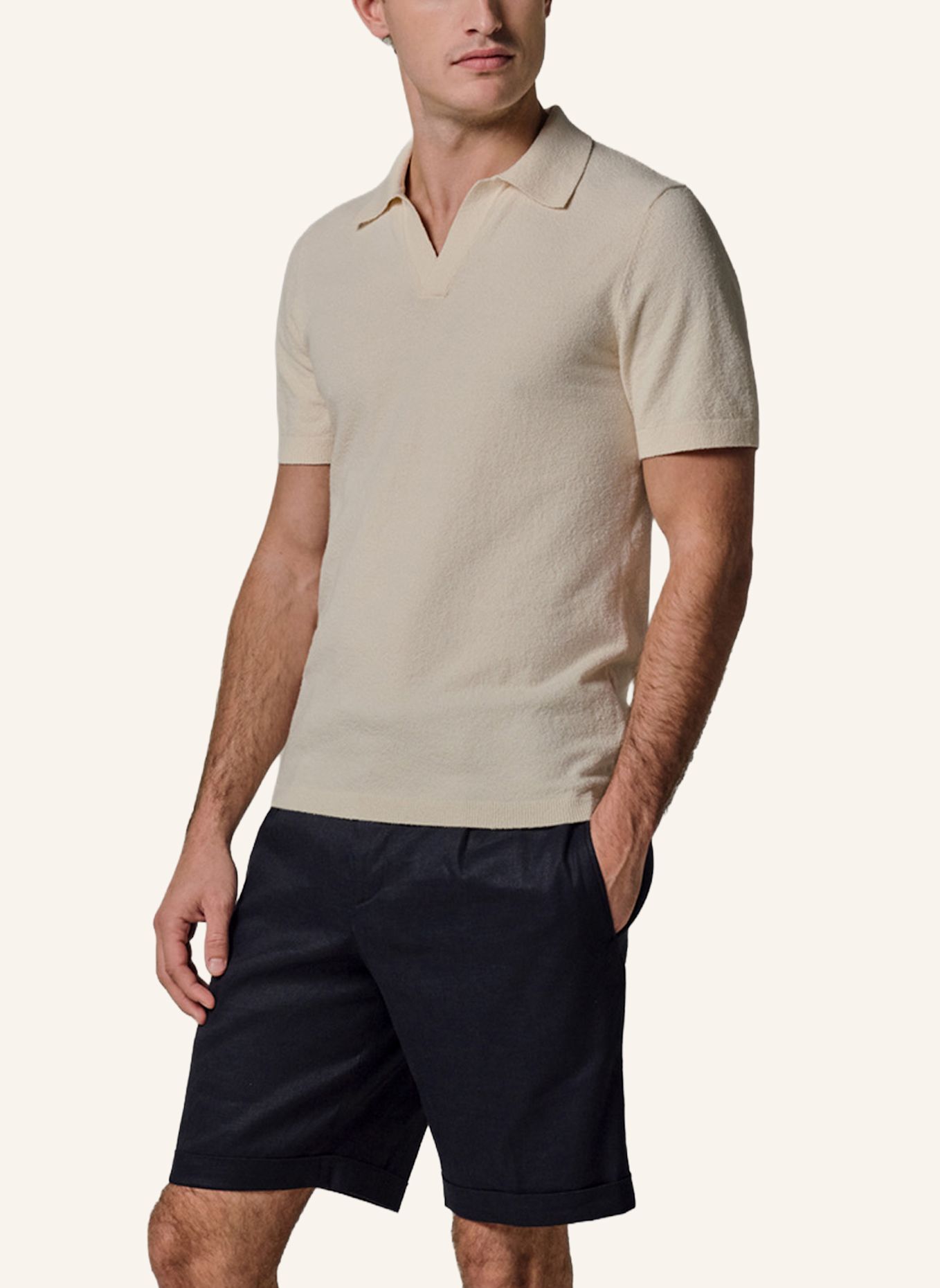 PROFUOMO Polo kurzarm: WEISS