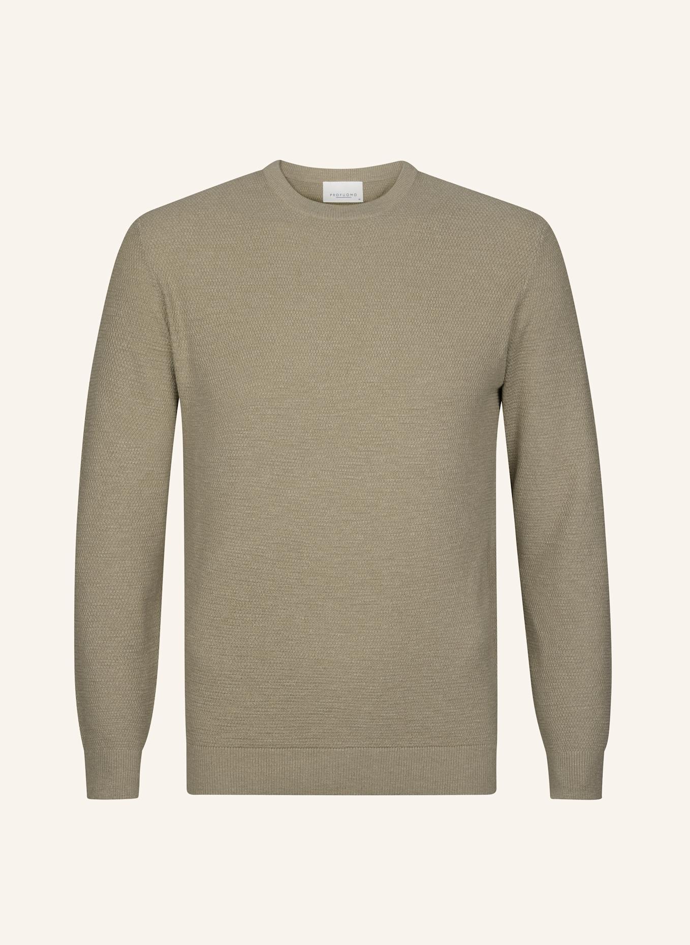 PROFUOMO Herren Pullover: BEIGE