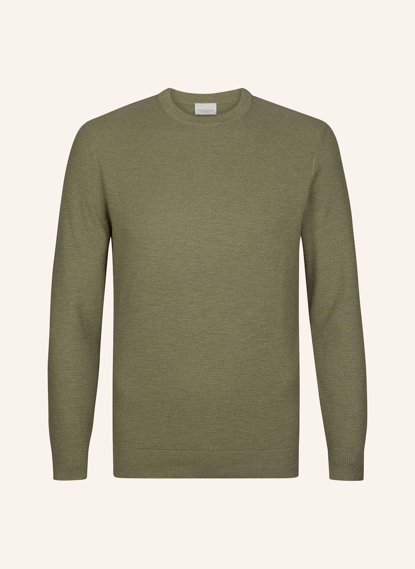PROFUOMO Herren Pullover: GRÜN