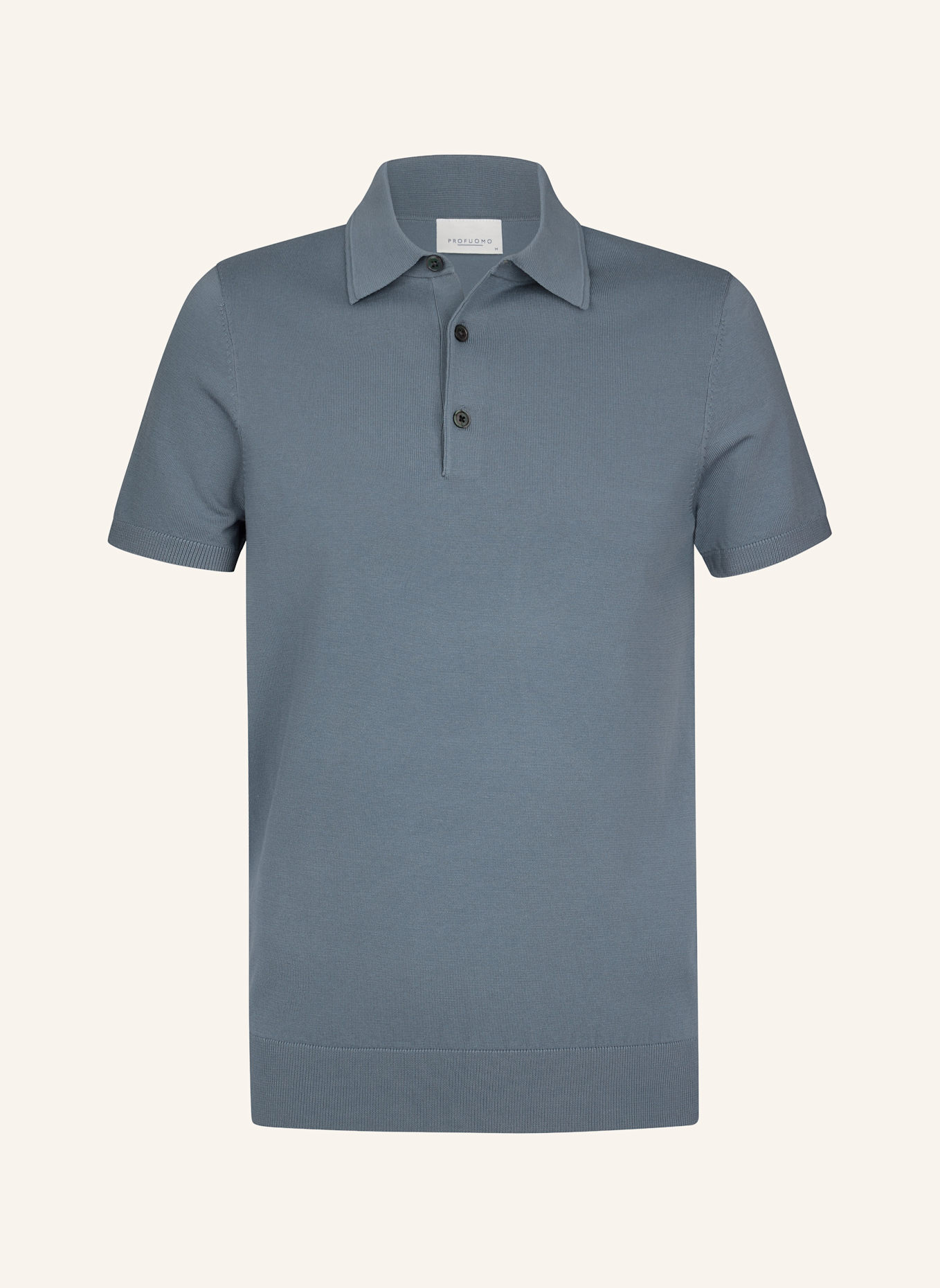 PROFUOMO Polo kurzarm: BLAUGRAU